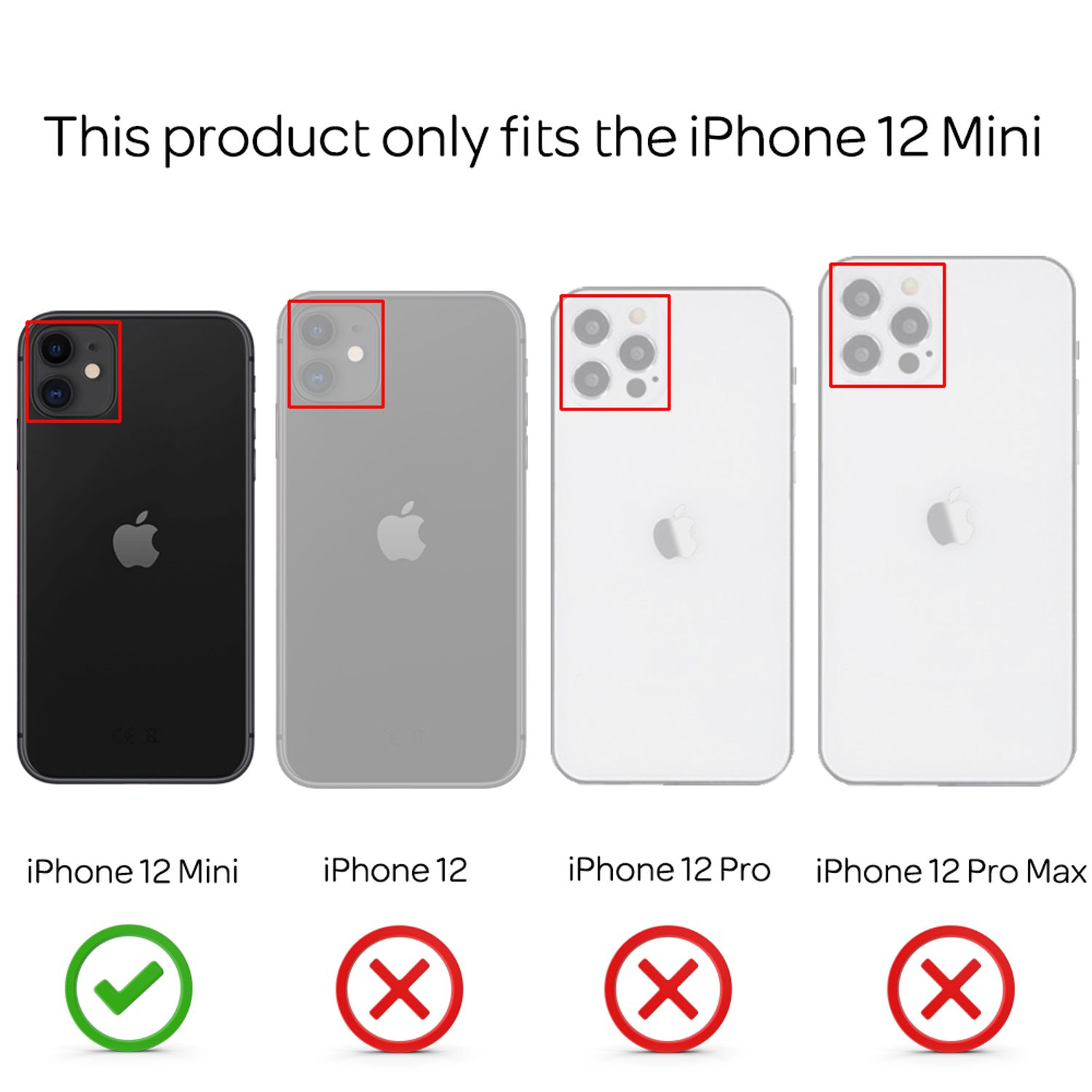 NALIA Klare Umhängen, Kette Schwarz Mini, Hülle Apple, 12 iPhone zum mit Backcover