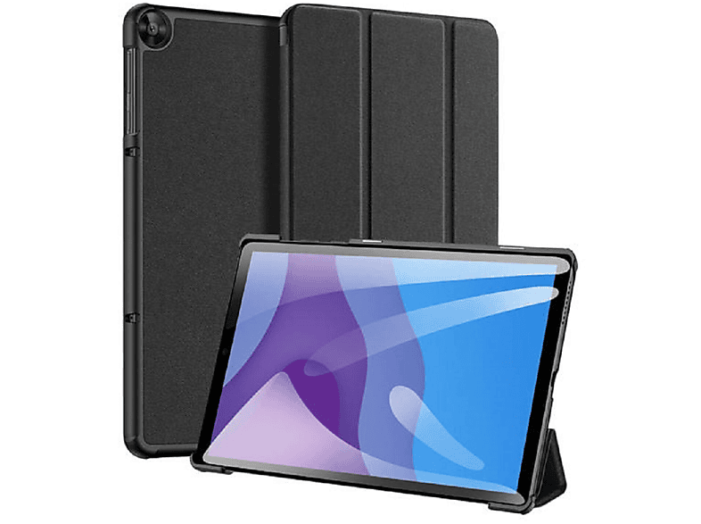 COFI Tablettasche Tablettasche Bookcover für Lenovo Tab M10 FHD Plus Kunstleder, Schwarz