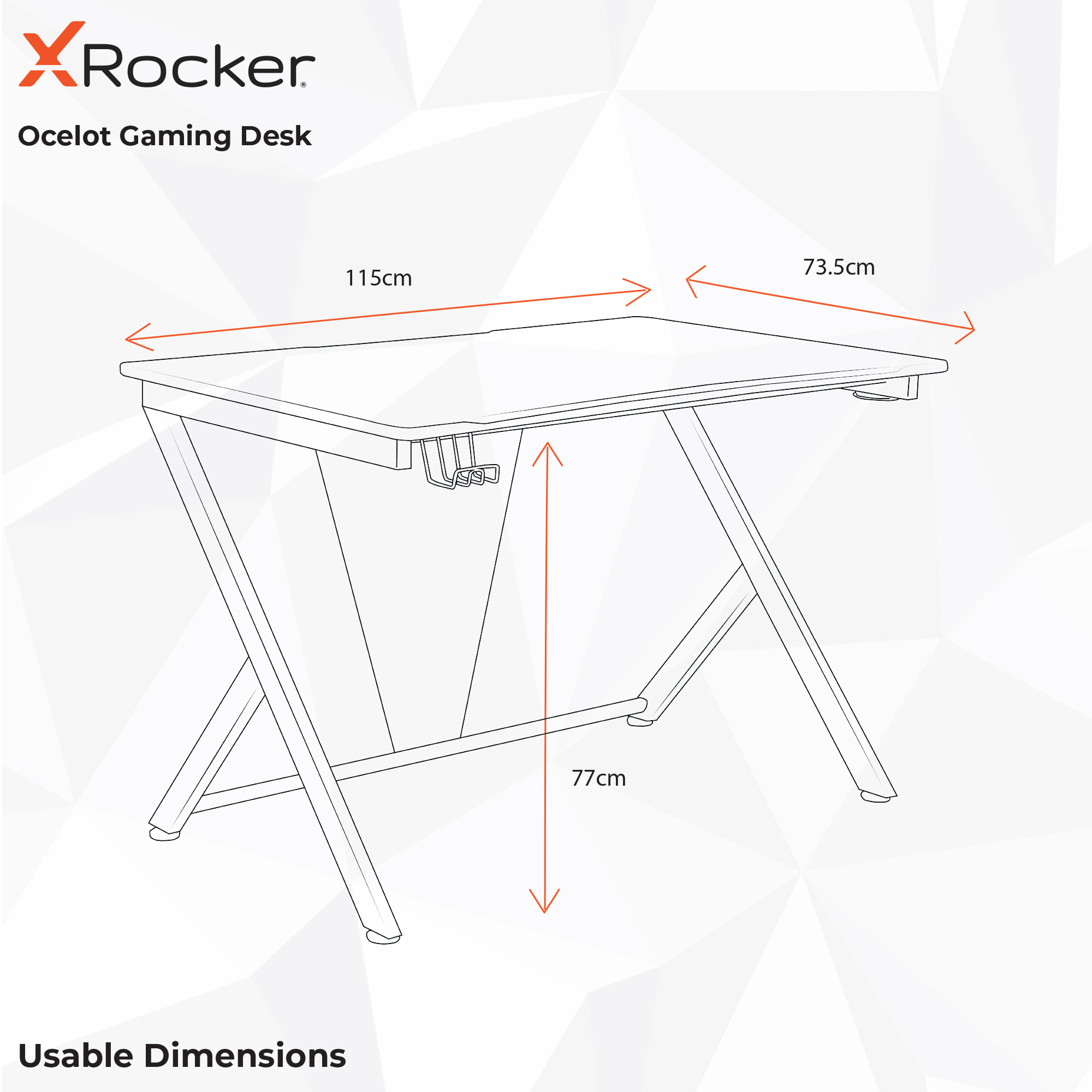 X ROCKER Ocelot Gaming Schreibtisch