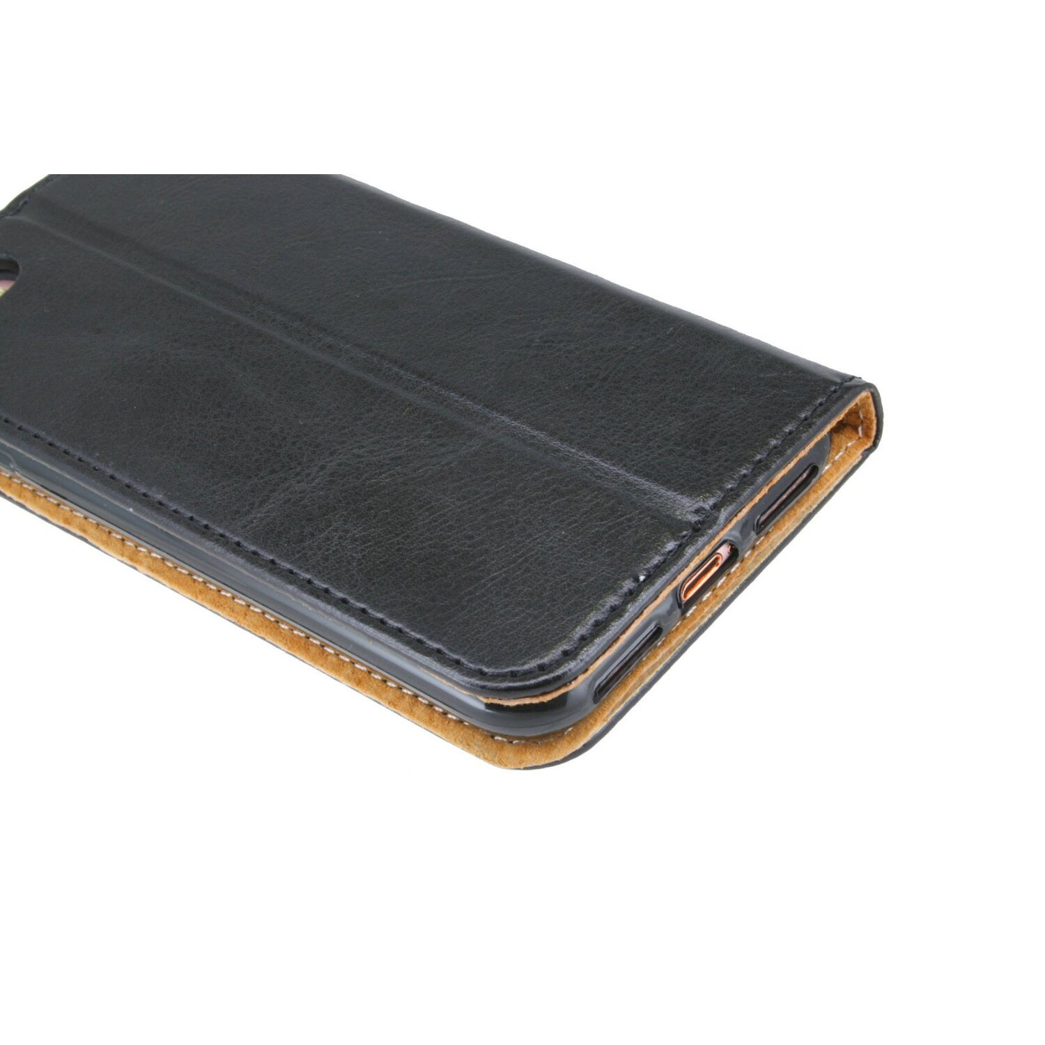 COFI Echt Leder Pro Xiaomi, Bookcover, Case, Redmi Schwarz Note 9T 5G