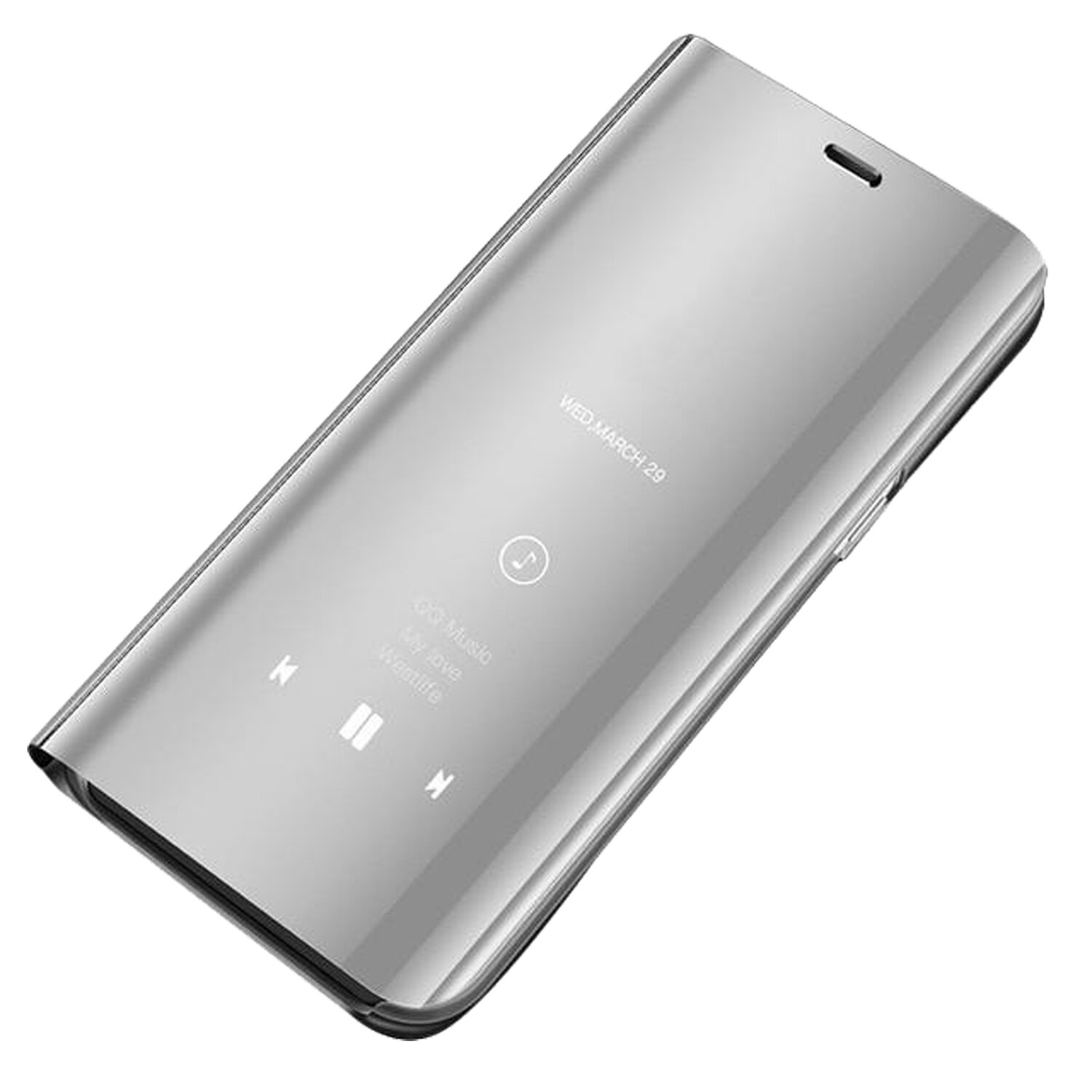 COFI G9, Silber Bookcover, Motorola, View, Smart Moto