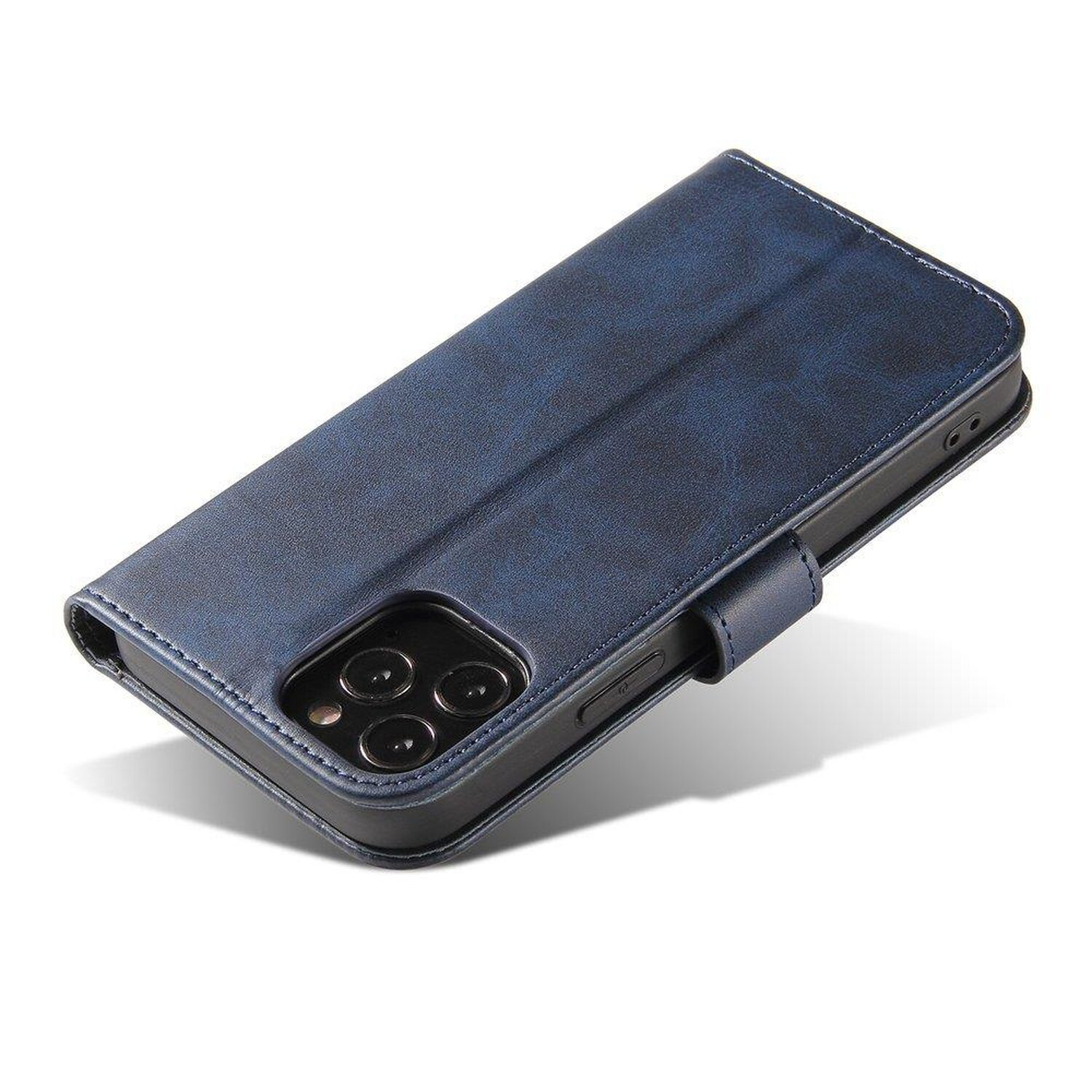COFI Magnet Case, Bookcover, 12 Max, Apple, Blau iPhone Pro
