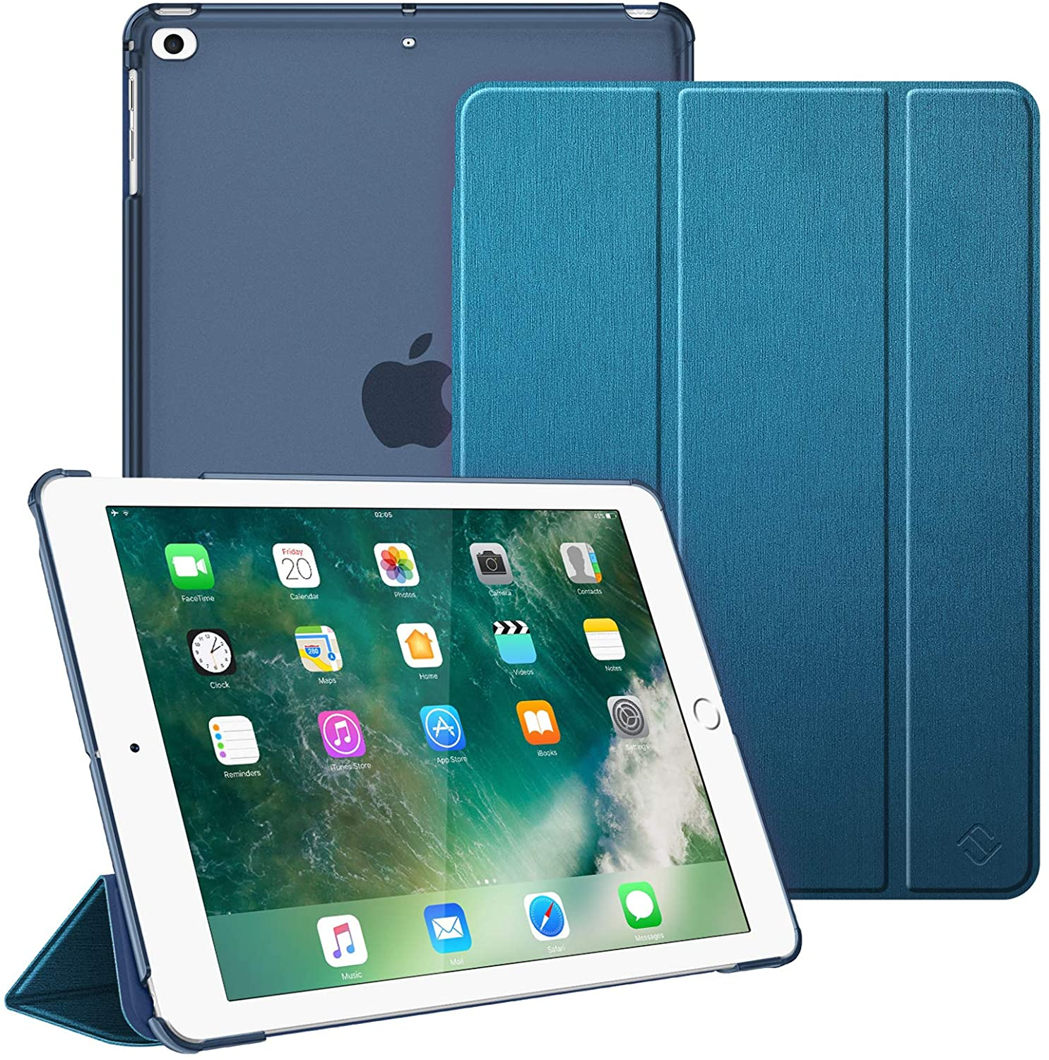 für Mitternachtsblau FINTIE Apple Tablethülle Bookcover Kunstleder, Hülle