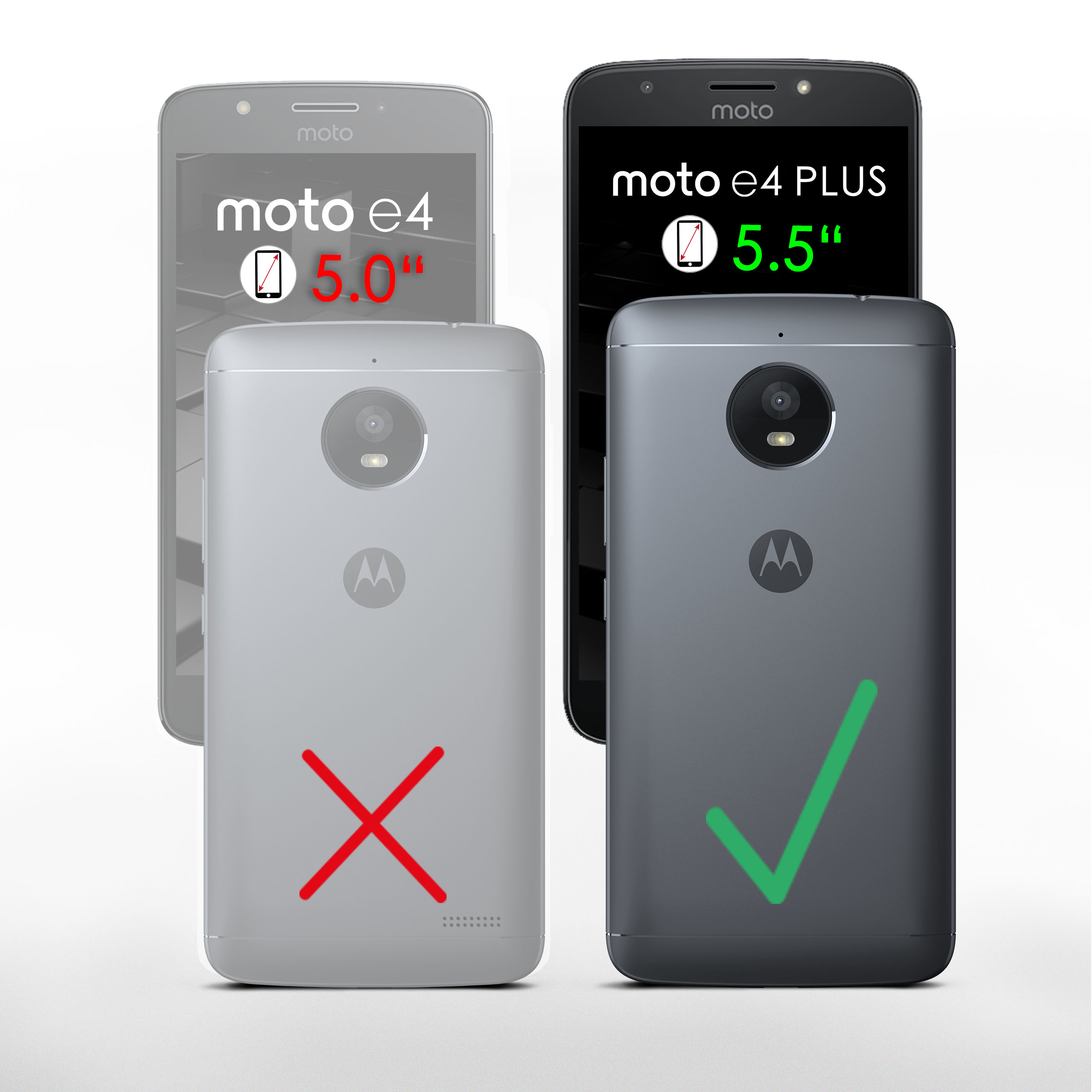 Moto Shiny MOEX Brown Motorola, Plus, E4 Backcover, Handykette,