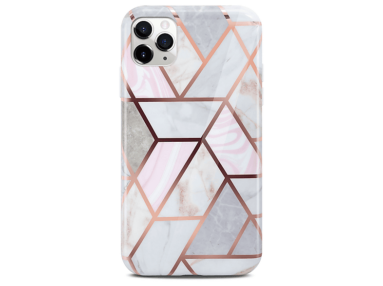 Custodia ONEFLOW Effetto Marmo Per IPhone 6/6s, Cover In Silicone Con Lustrini, Protezione 360°