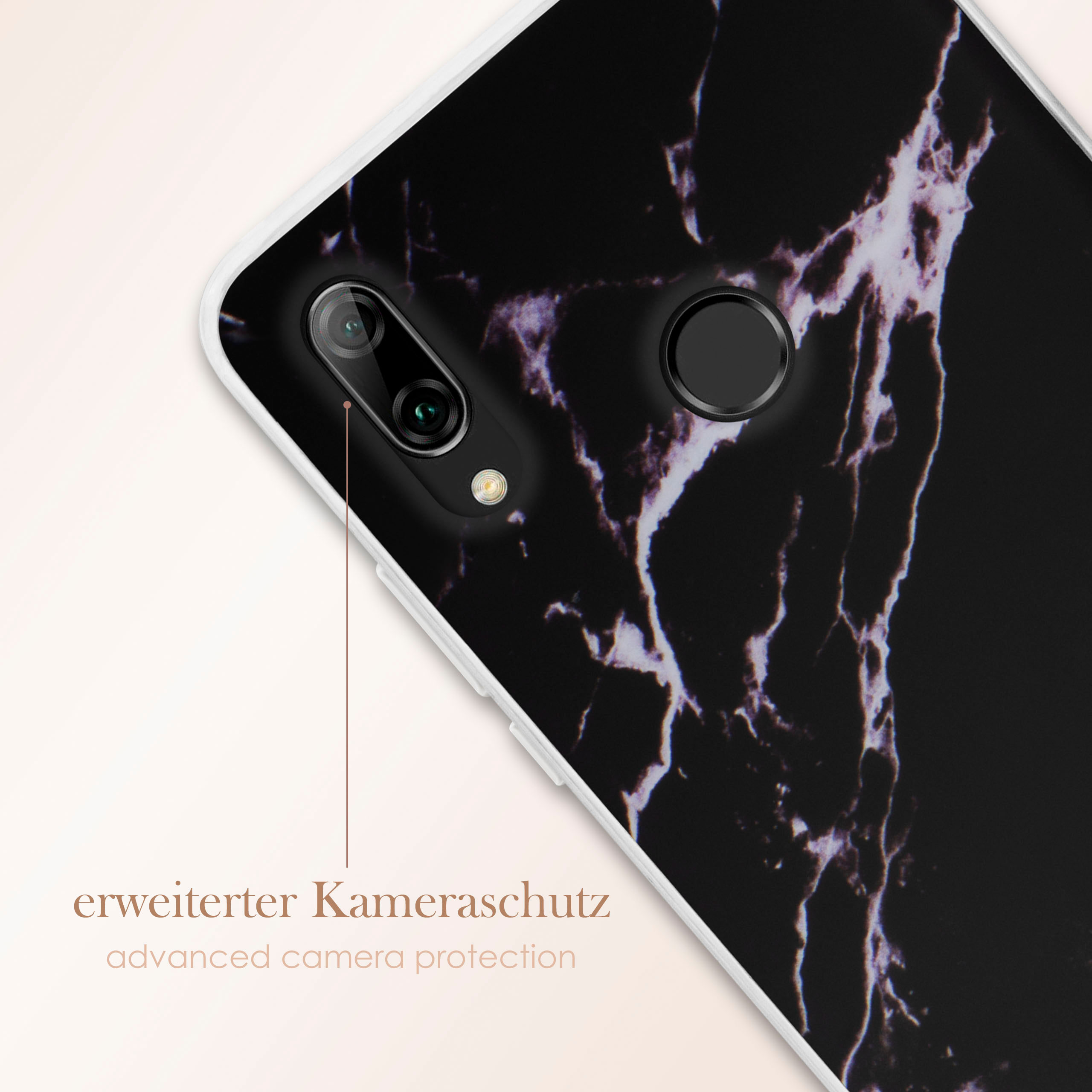 Huawei, Sense Temper Backcover, 2019, P smart Case, ONEFLOW