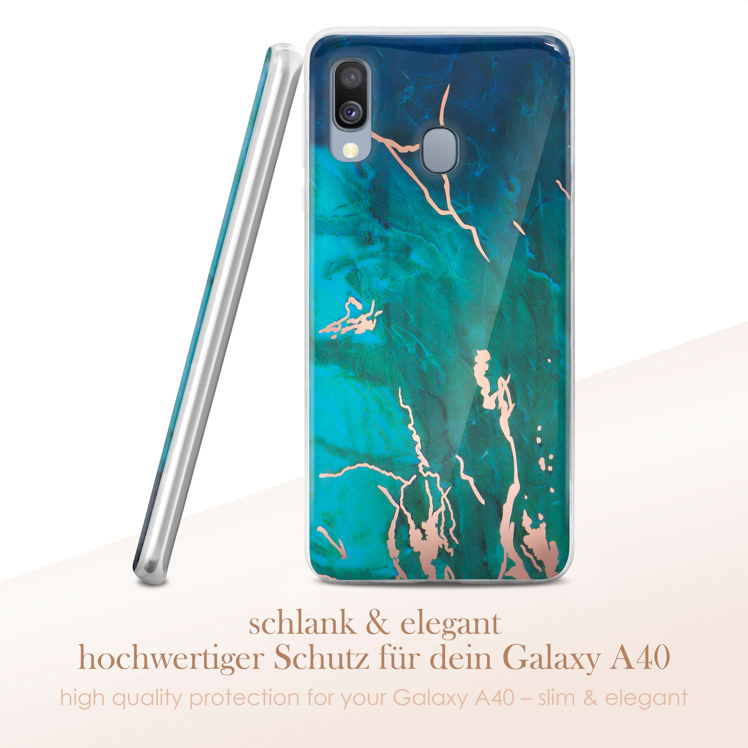 A40, Case, Excitement Sense Backcover, ONEFLOW Galaxy Samsung,