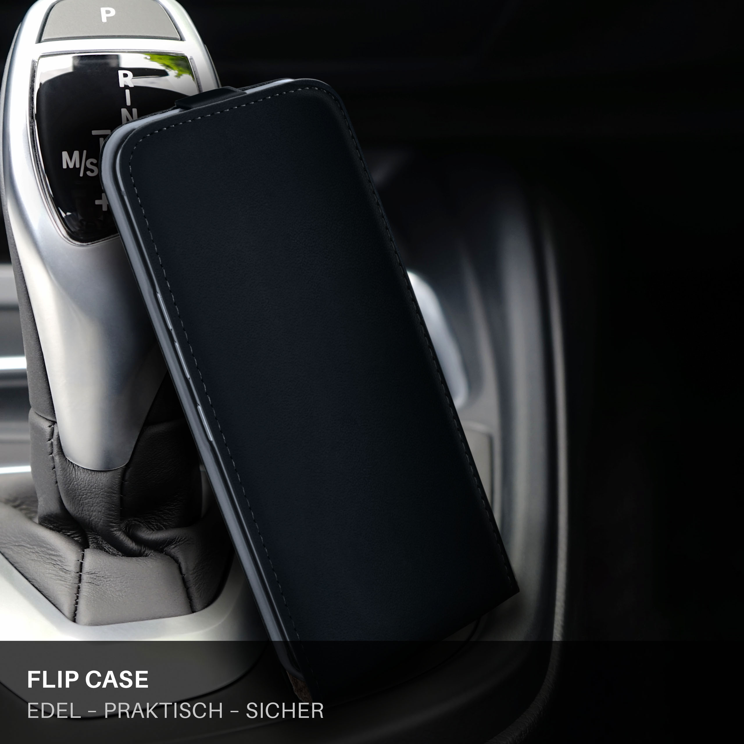 MOEX Flip Case, Flip Cover, Plus, Deep-Black Moto Motorola, C