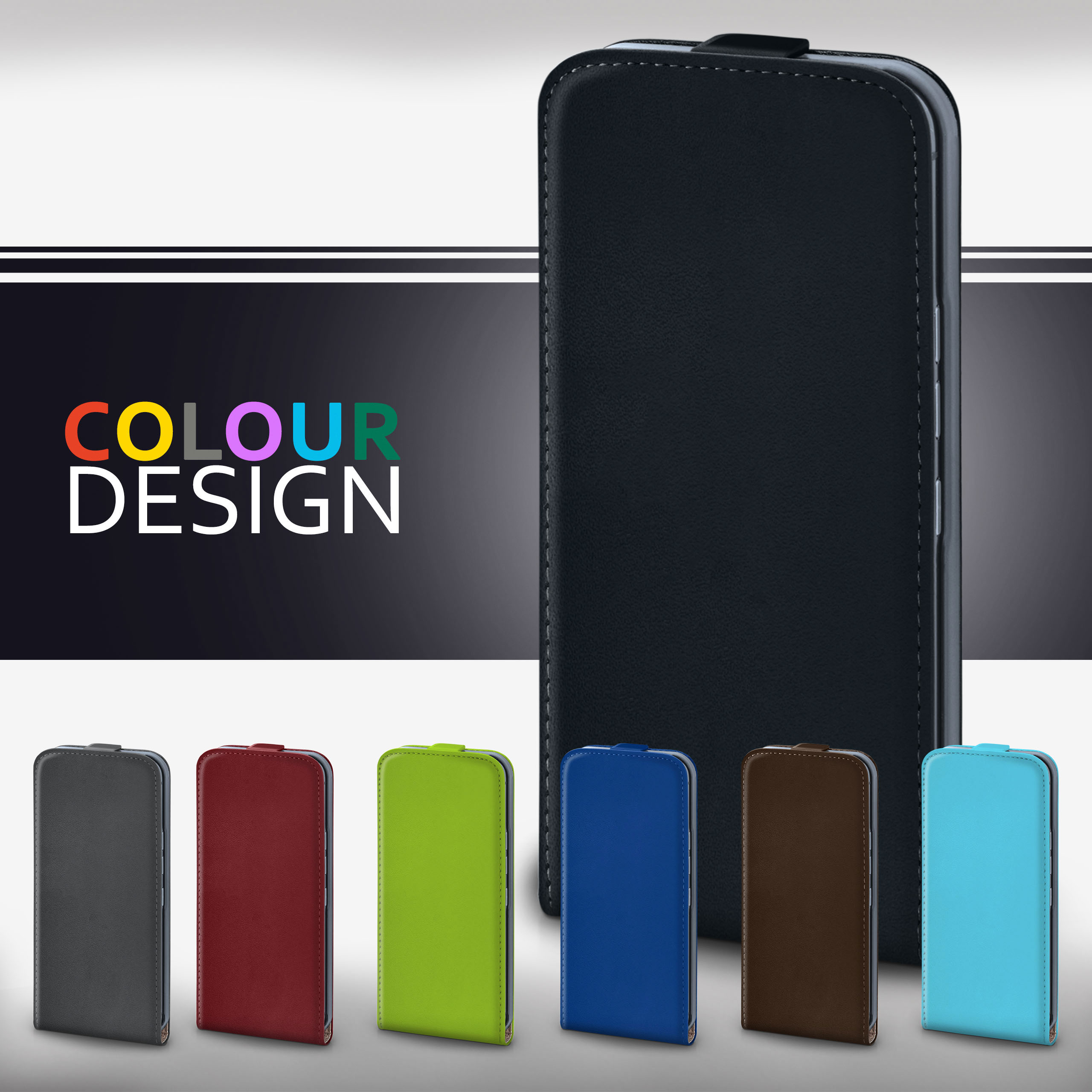 Oxide-Brown Case, Flip Cover, MOEX Plus, Flip S S / Galaxy Samsung,