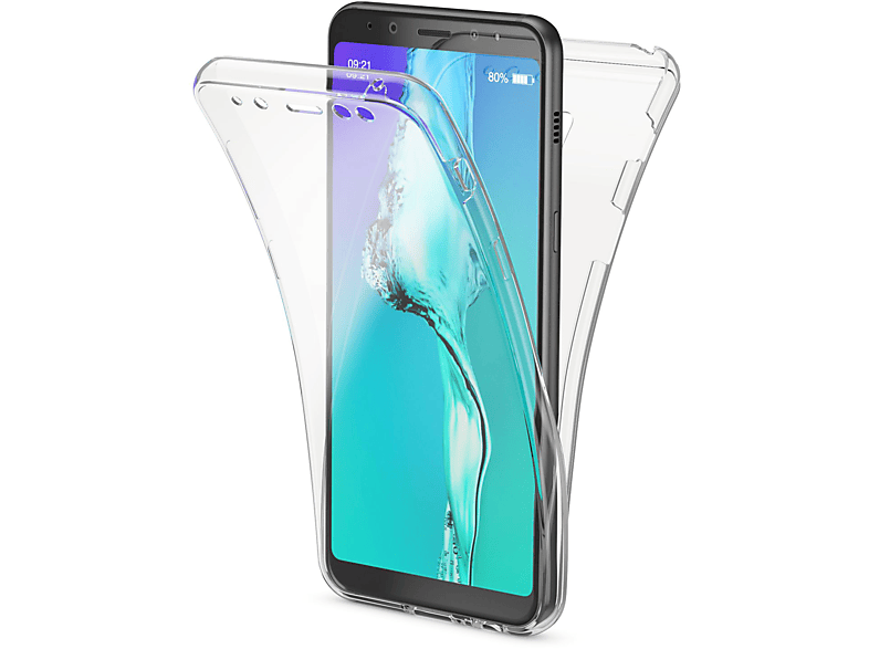 NALIA 360 Grad Hülle, Backcover, Samsung, Galaxy A8 (2018), Transparent