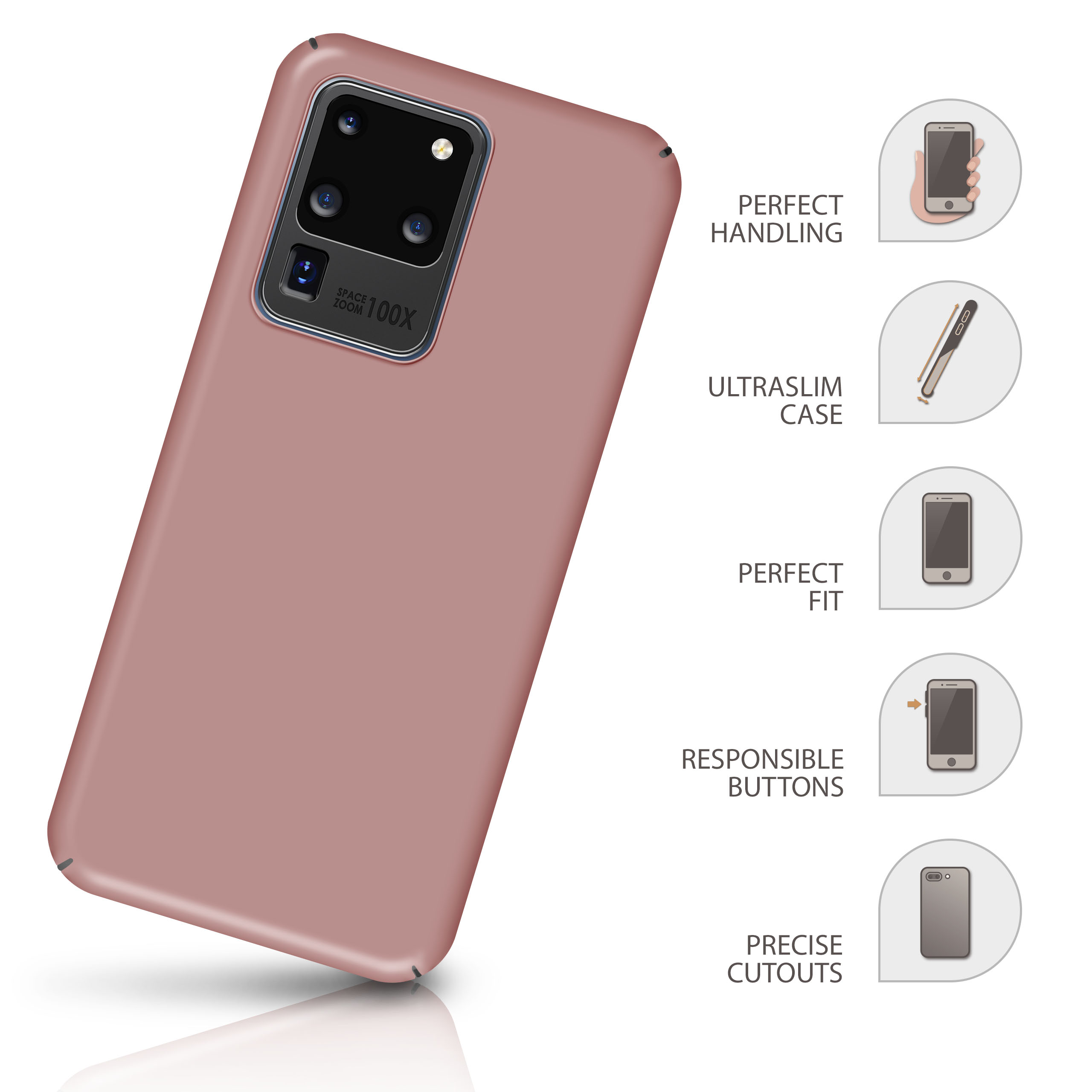 MOEX Alpha Case, Backcover, Samsung, / S20 Rose Gold 5G, Galaxy Ultra