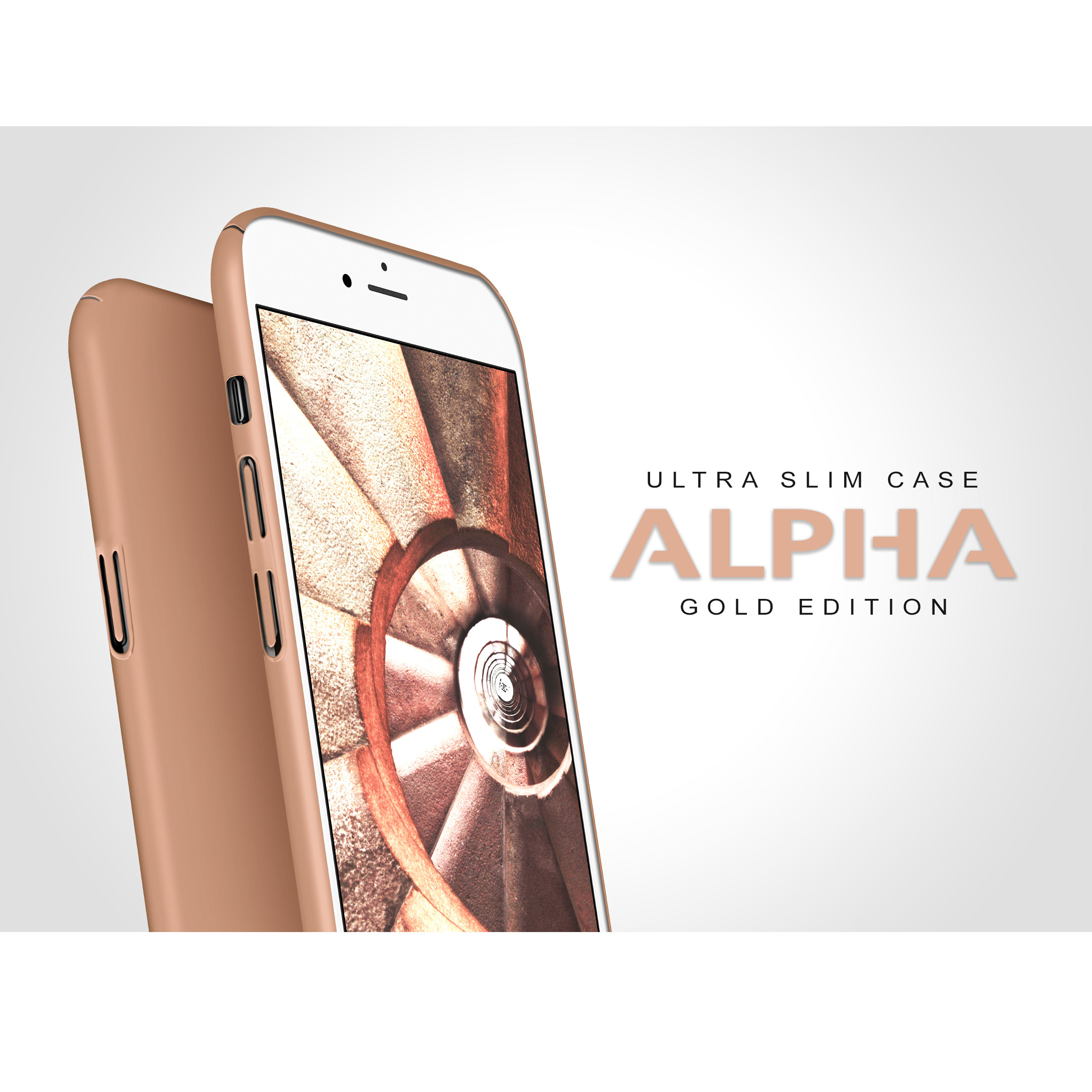 7 Gold Alpha MOEX iPhone Backcover, Case, iPhone Apple, / 8,