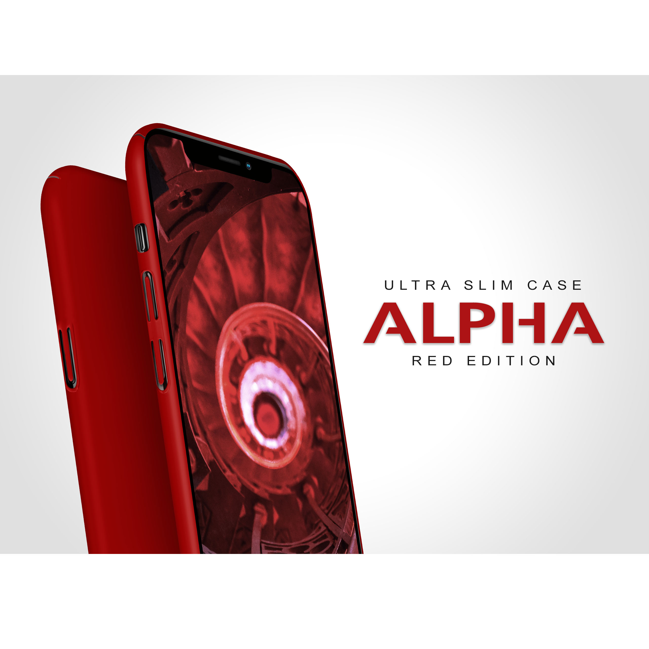 Backcover, Case, XS, / Apple, Alpha MOEX Rot iPhone X iPhone