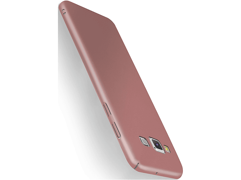 Backcover, A5 Alpha Case, (2015), Samsung, Gold Rose MOEX Galaxy
