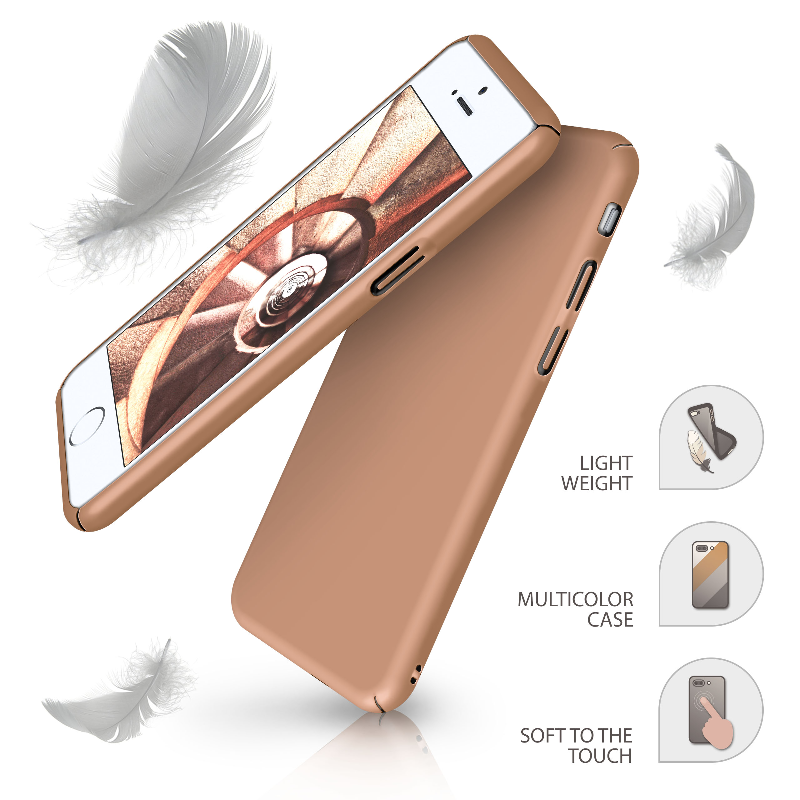 5 Alpha (2016), MOEX iPhone Backcover, Case, / SE 5s Gold / Apple,