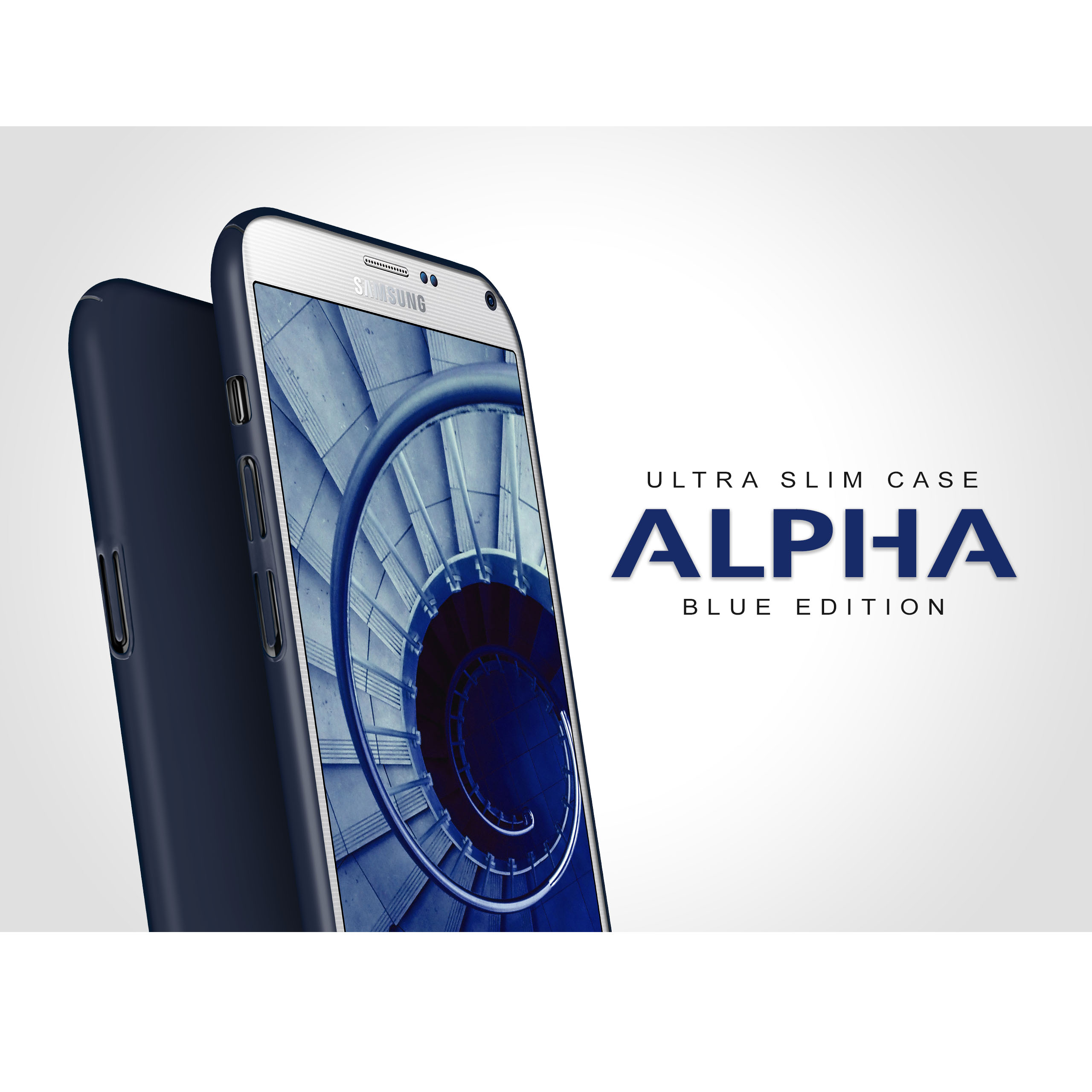 Backcover, Blau Alpha 4, Case, Galaxy Samsung, Note MOEX