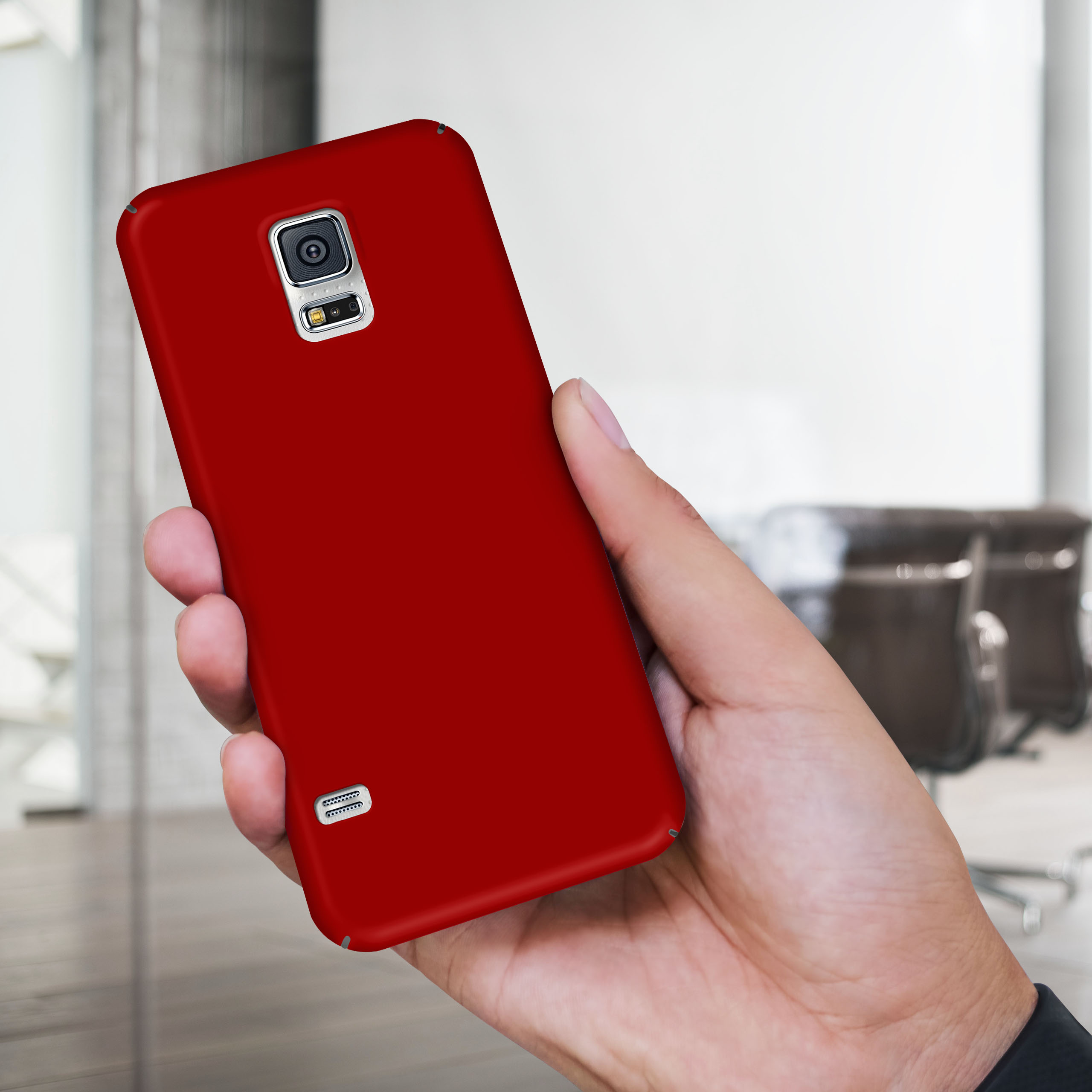 MOEX Alpha Case, S5 / Galaxy S5 Neo, Rot Samsung, Backcover