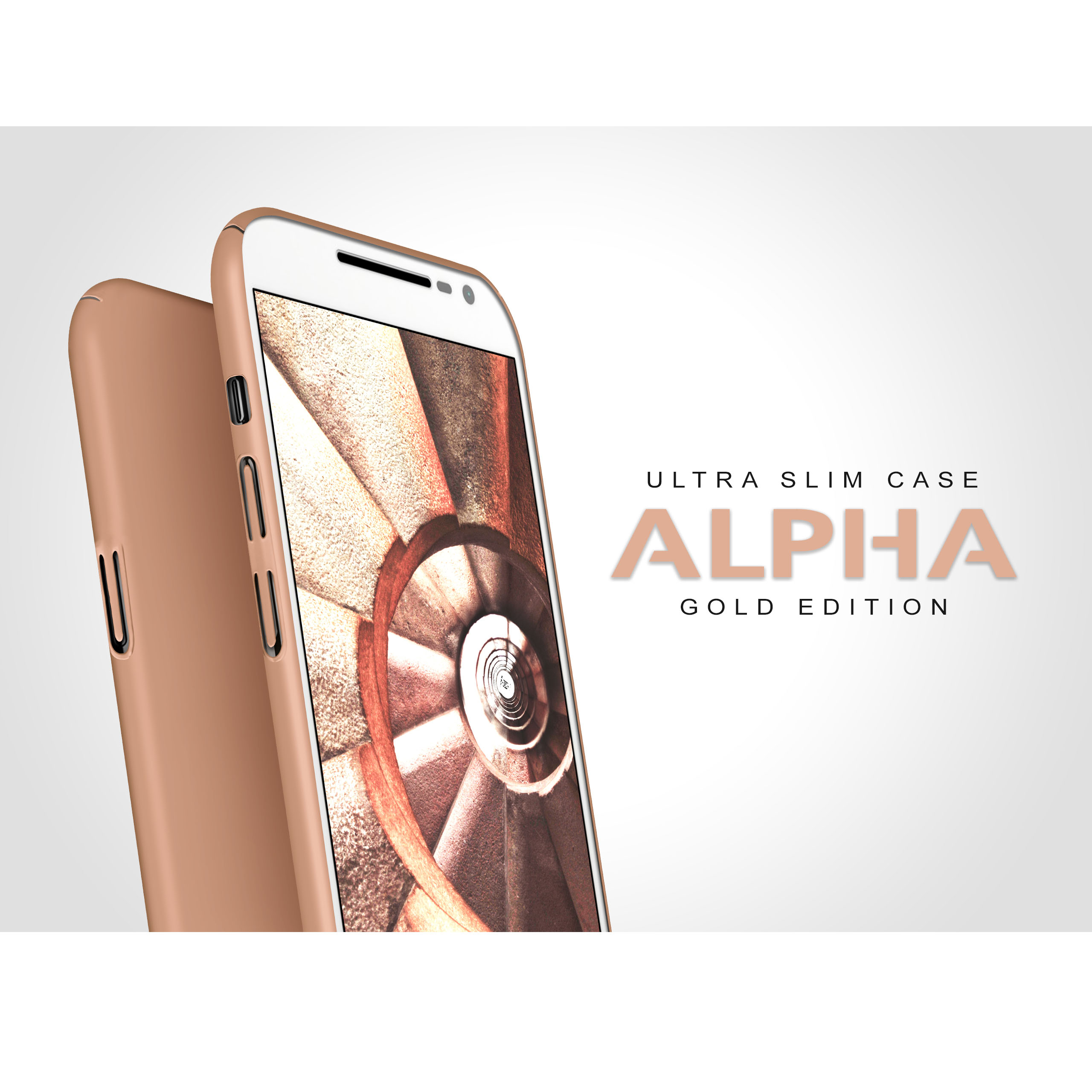 G4 / Alpha MOEX Moto G4 Backcover, Gold Plus, Lenovo, Case,