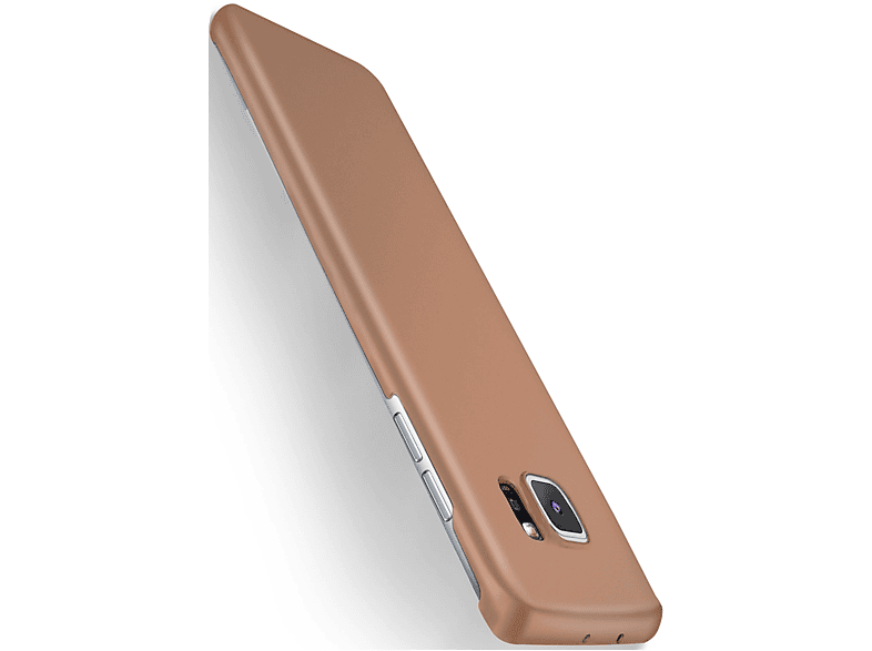 S7 Gold Galaxy Case, Alpha Samsung, Edge, Backcover, MOEX