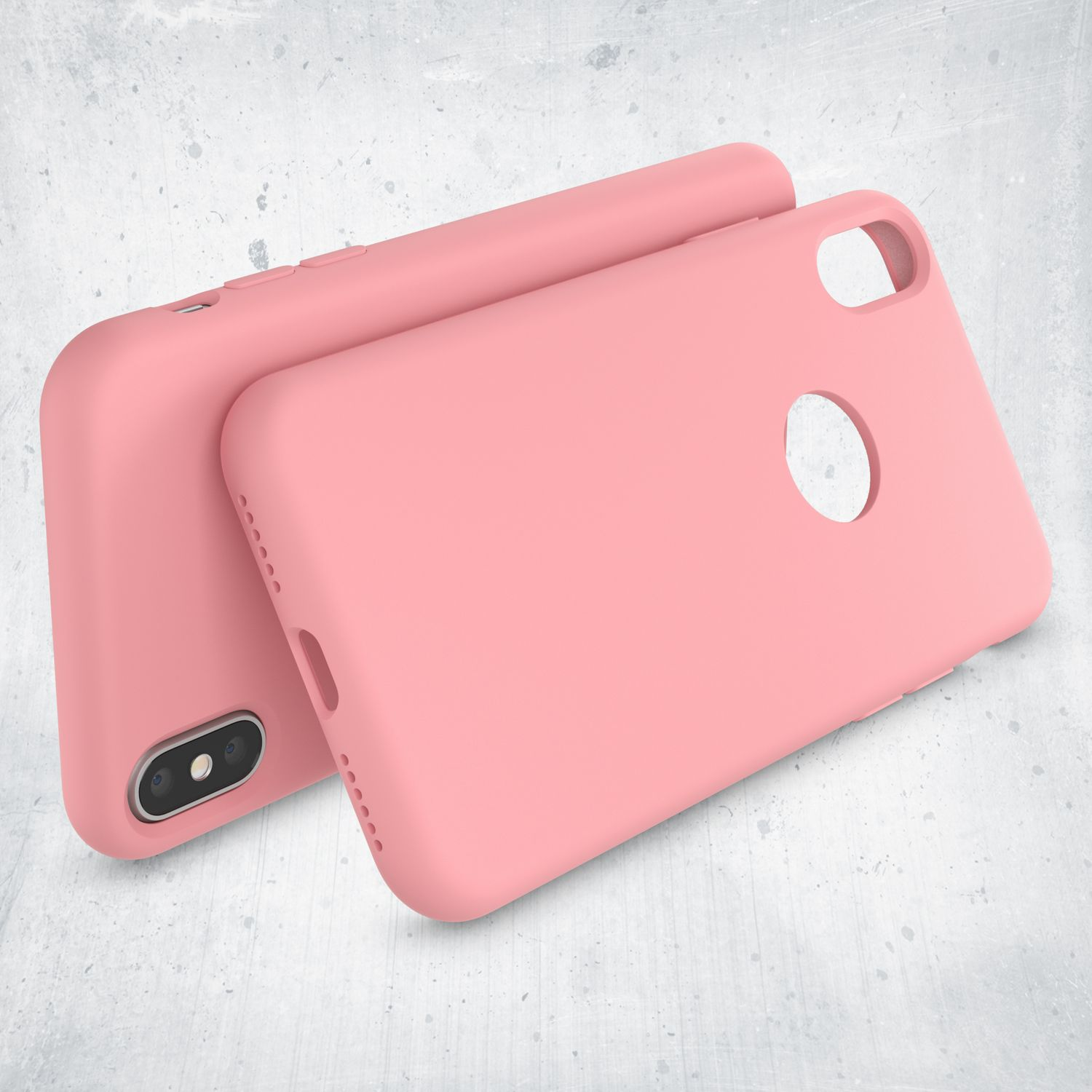 Apple, X Hülle, Pink NALIA iPhone XS, Backcover, iPhone Silikon