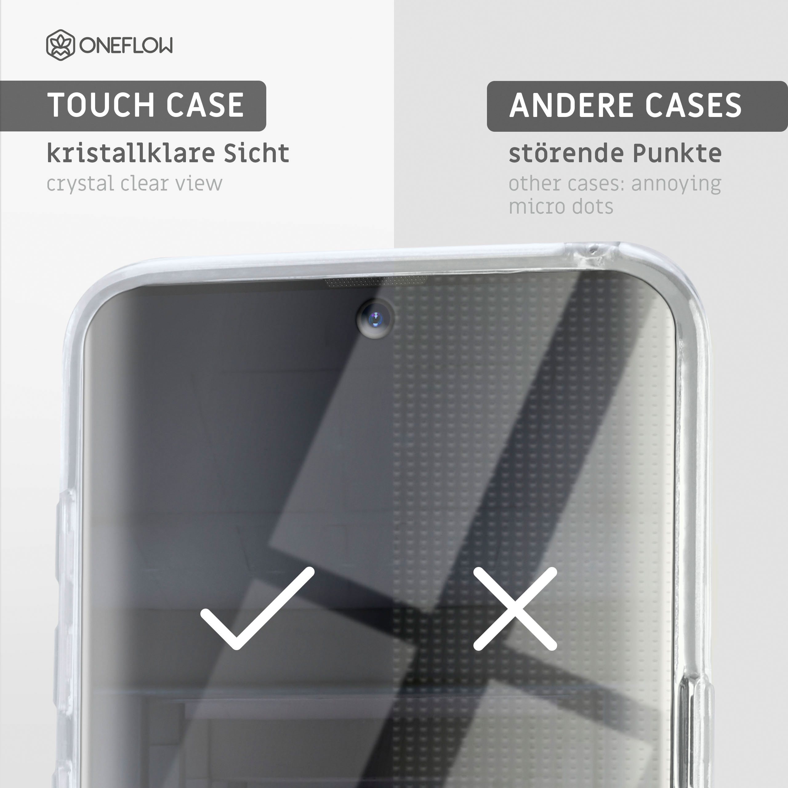 Touch Galaxy Samsung, FE, ONEFLOW Full S20 Case, Ultra-Clear Cover,