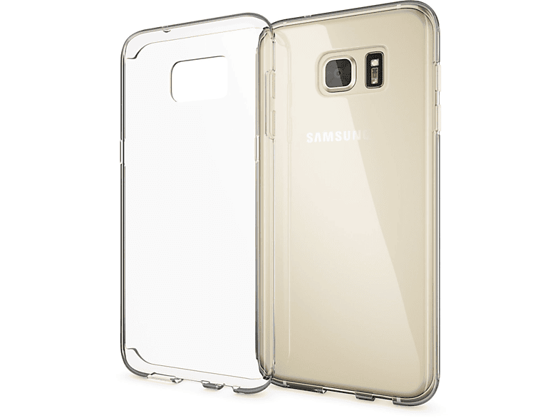 NALIA Klar S7 Hülle, Transparente Transparent Samsung, Backcover, Edge, Silikon Galaxy