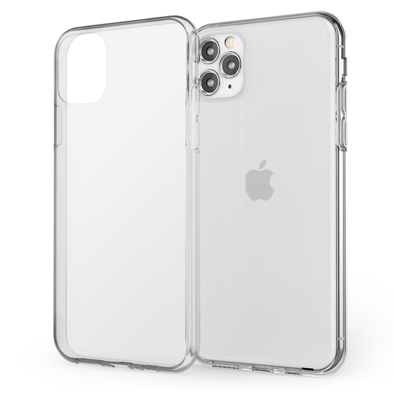 Backcover, Klare Transparent NALIA iPhone 11 Silikon Max, Apple, Pro Hülle,