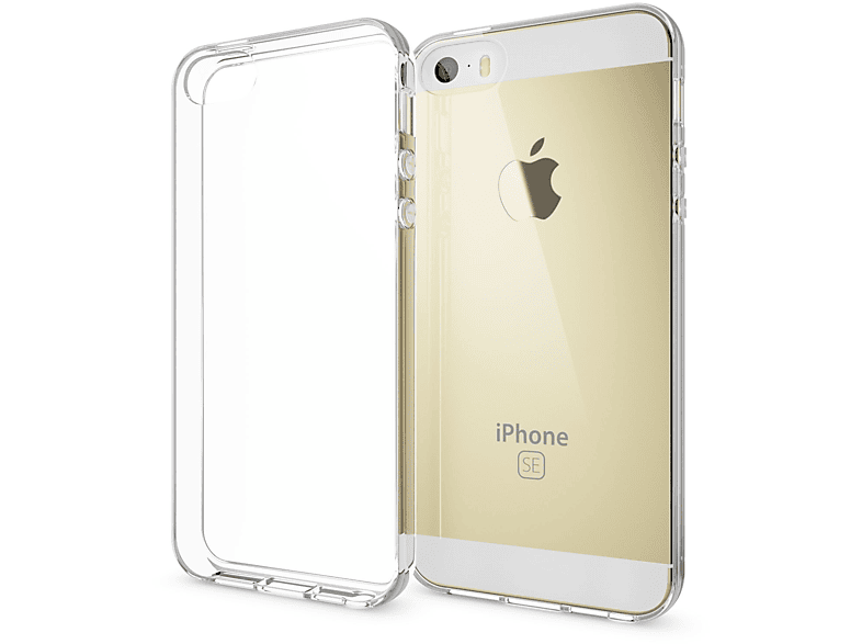 NALIA Klar Transparente Silikon iPhone SE Backcover, Hülle, Generation) (1. 5 5s, iPhone Apple, Transparent iPhone
