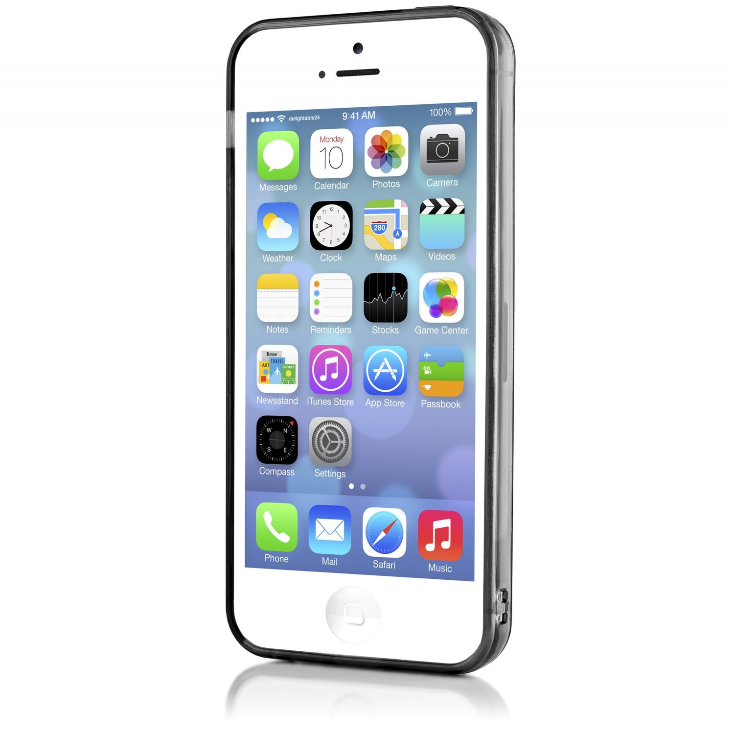iPhone iPhone Grau Backcover, Klare SE 5 5s, Apple, Hülle, Generation) iPhone Silikon (1. NALIA