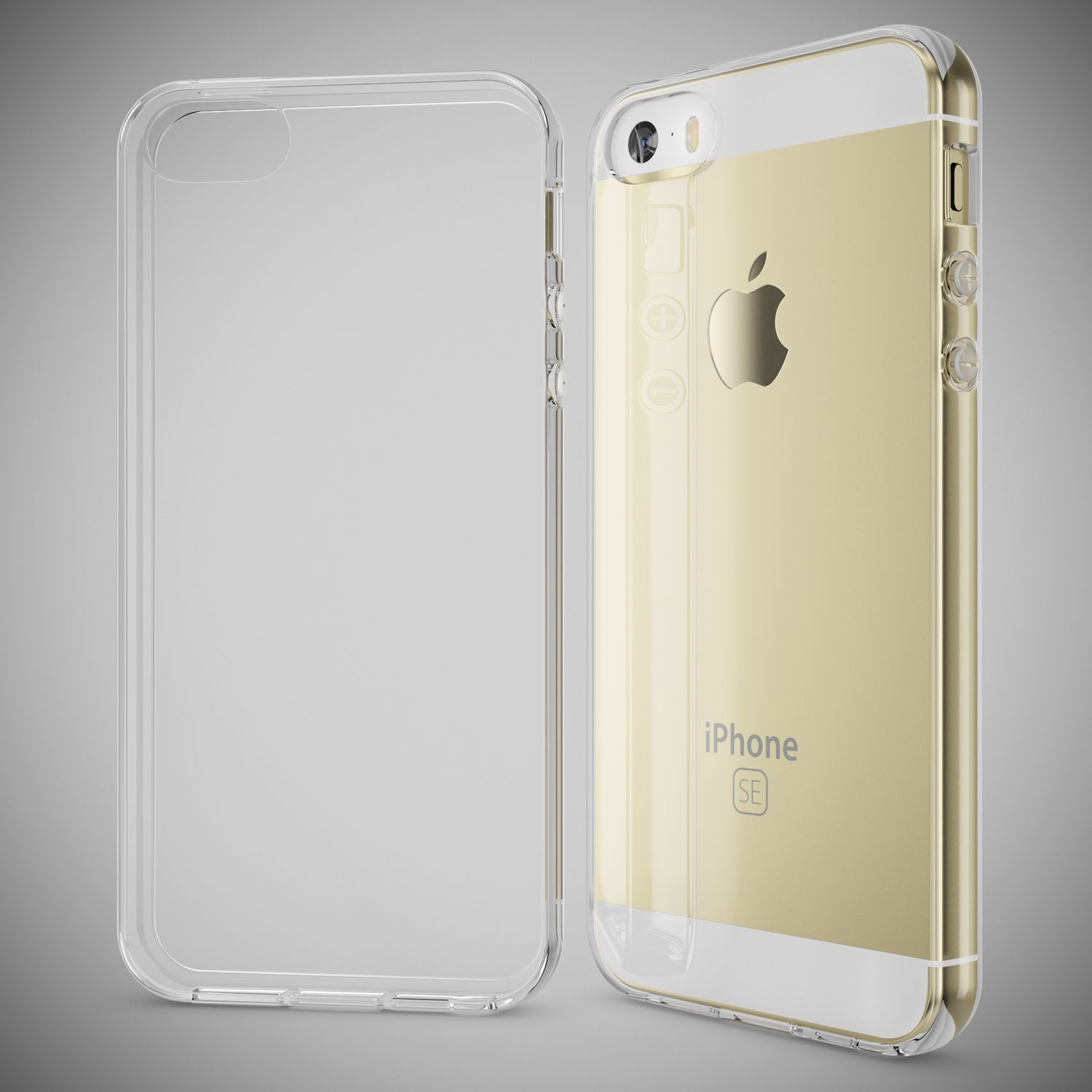 NALIA Klar Transparente Hülle, iPhone 5 (1. Transparent Generation) Apple, SE Silikon iPhone 5s, iPhone Backcover