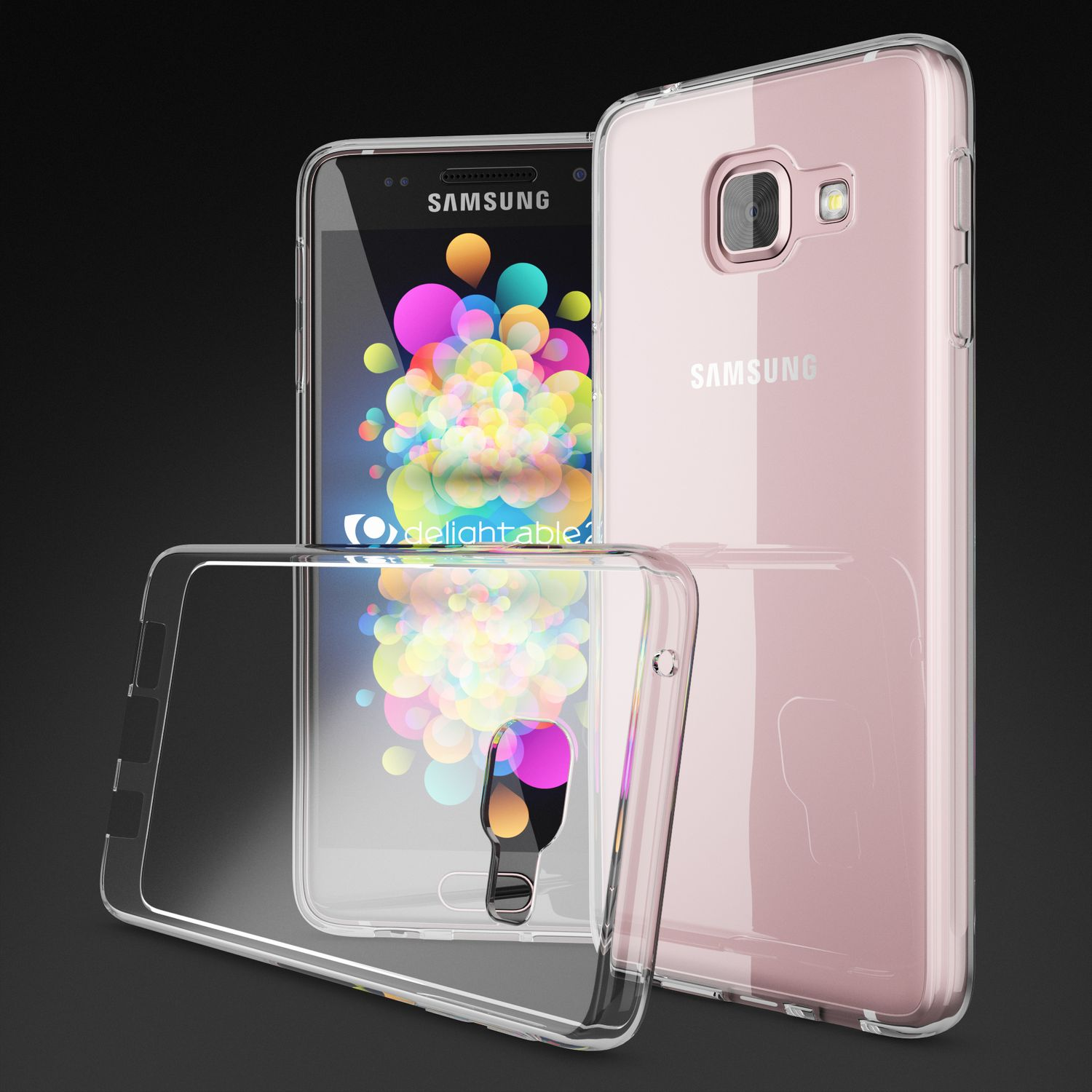 NALIA Klar Transparente (2017), Galaxy Hülle, Transparent Silikon Samsung, A3 Backcover