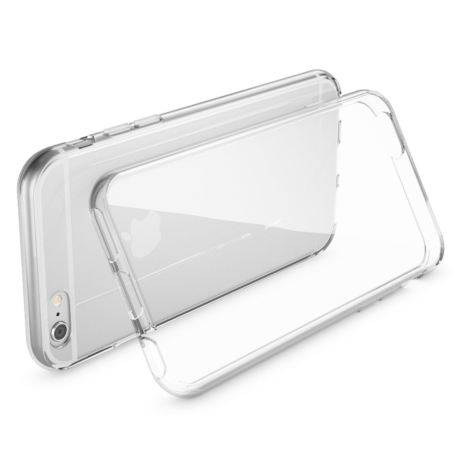 NALIA Klar Transparente Silikon Hülle, iPhone iPhone Transparent 6s, Apple, 6 Backcover