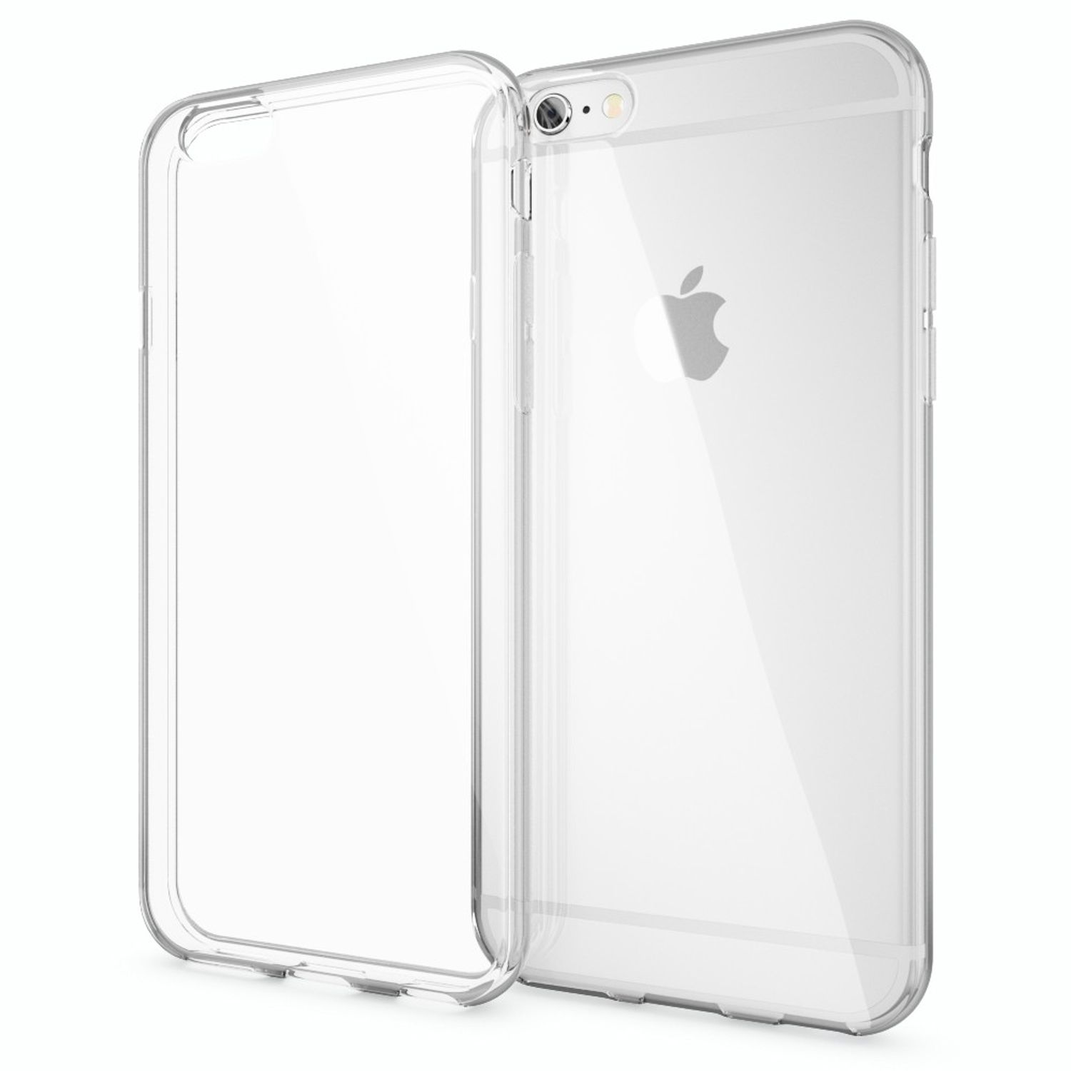 NALIA Klar Transparente Silikon Hülle, iPhone iPhone Transparent 6s, Apple, 6 Backcover