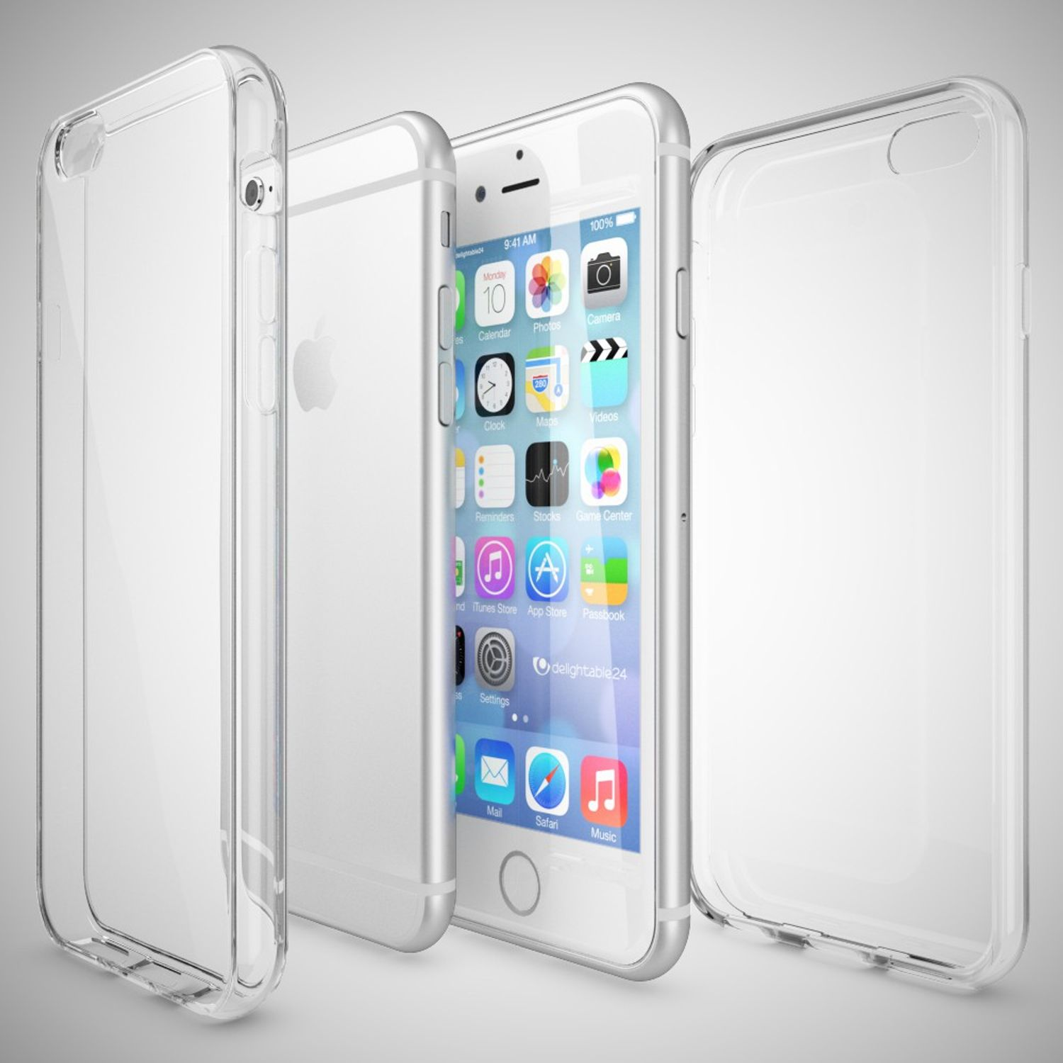 iPhone Transparent 6s, Backcover, NALIA Silikon iPhone Hülle, 6 Klar Apple, Transparente