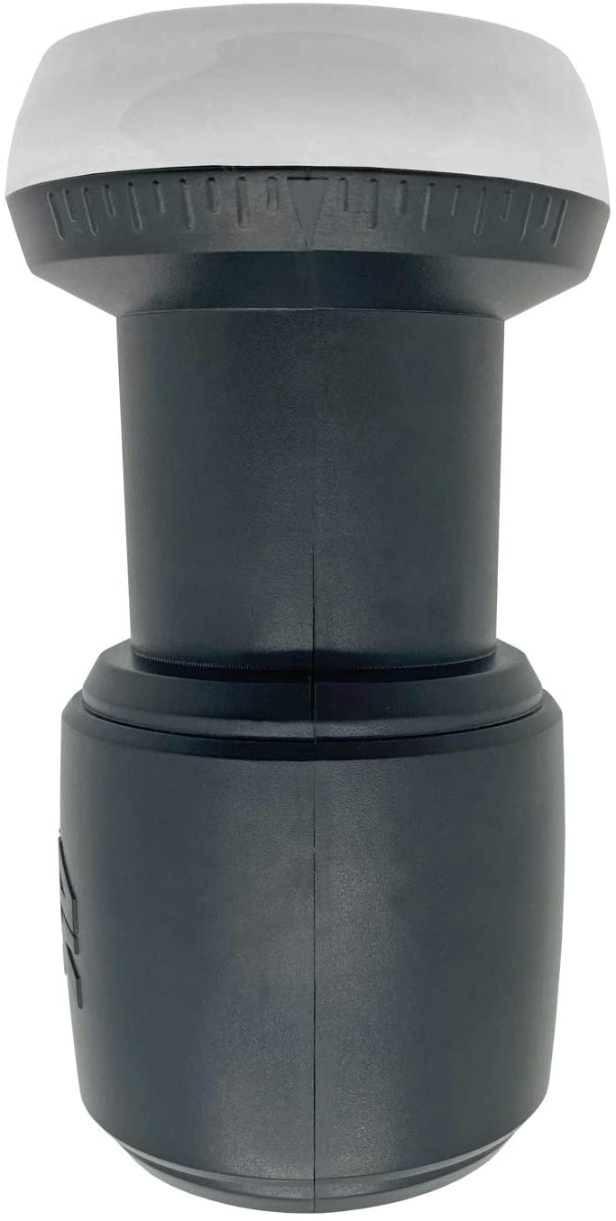 Schwarz-weißes, hantelförmiges Gerät.