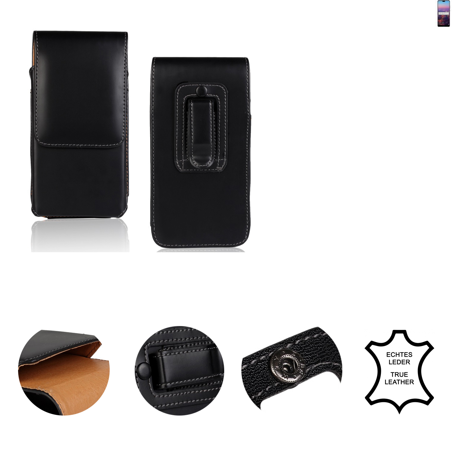 schwarz K-S-TRADE Single-SIM, Schutzhülle, Huawei, Holster Holster, P20