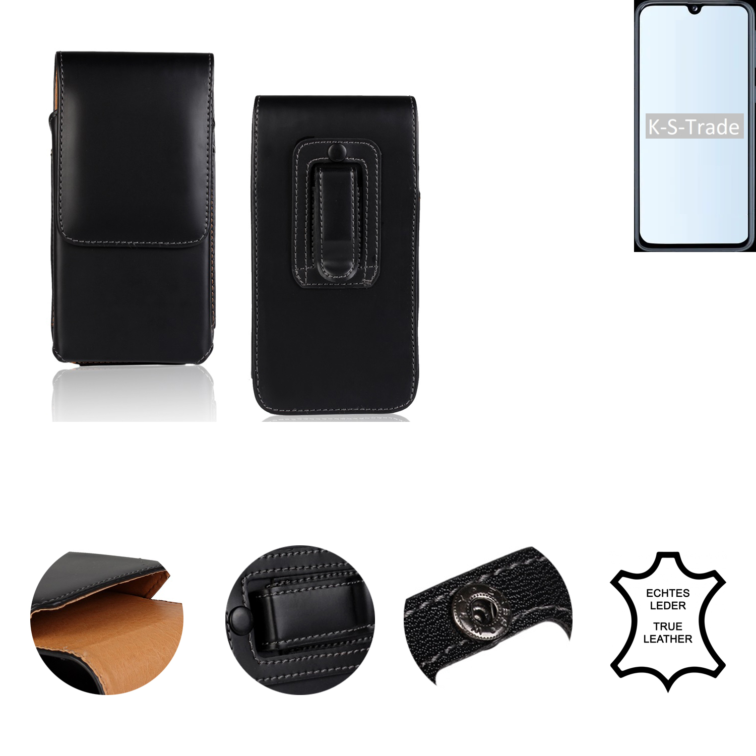Samsung, Holster Holster, Schutzhülle, K-S-TRADE Galaxy A40, schwarz