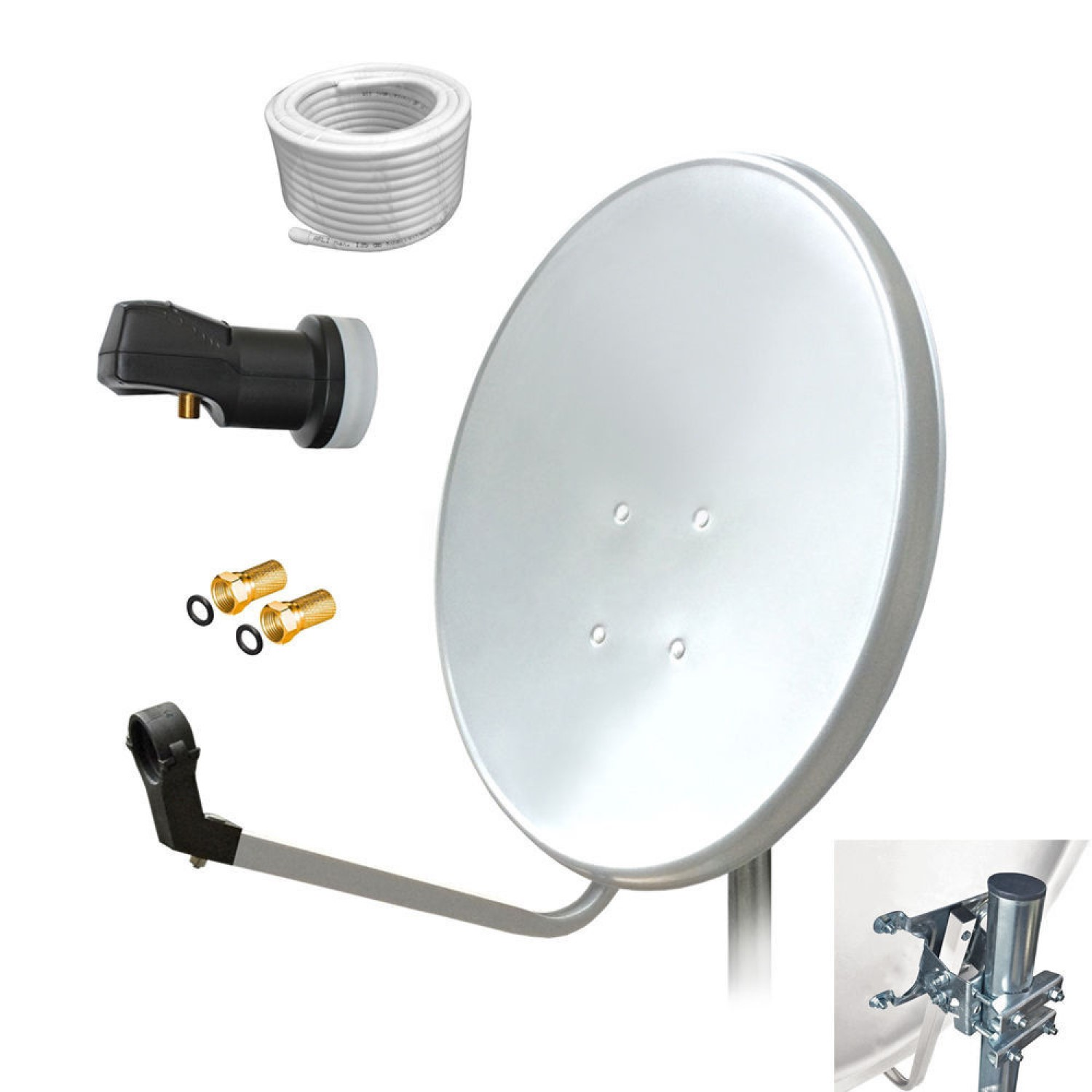 SELFSAT Digitale SAT-Flachantenne Mit Single LNB (Maße