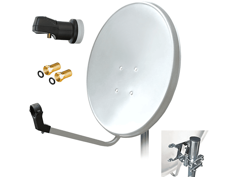 Set (60 Sat cm, LNB) Satelliten ARLI Single Anlage