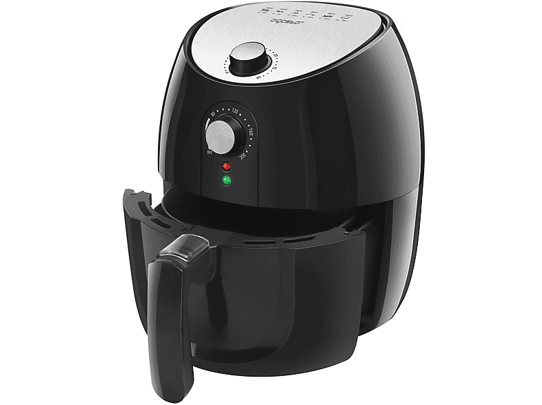 AIGOSTAR OOS Heißluftfritteuse Heißluftfritteuse 1500 Watt Schwarz