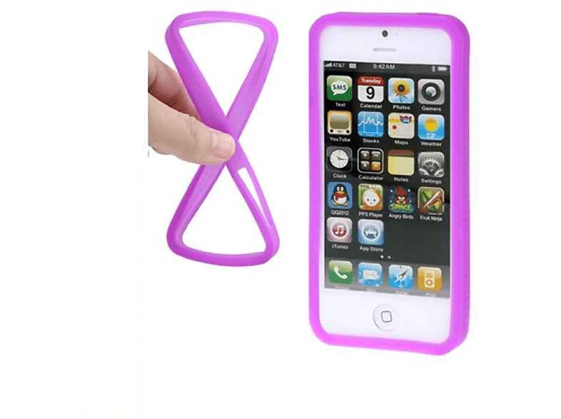 KÖNIG DESIGN Handyhülle, Apple, SE, / Violett / Backcover, 5 5s iPhone