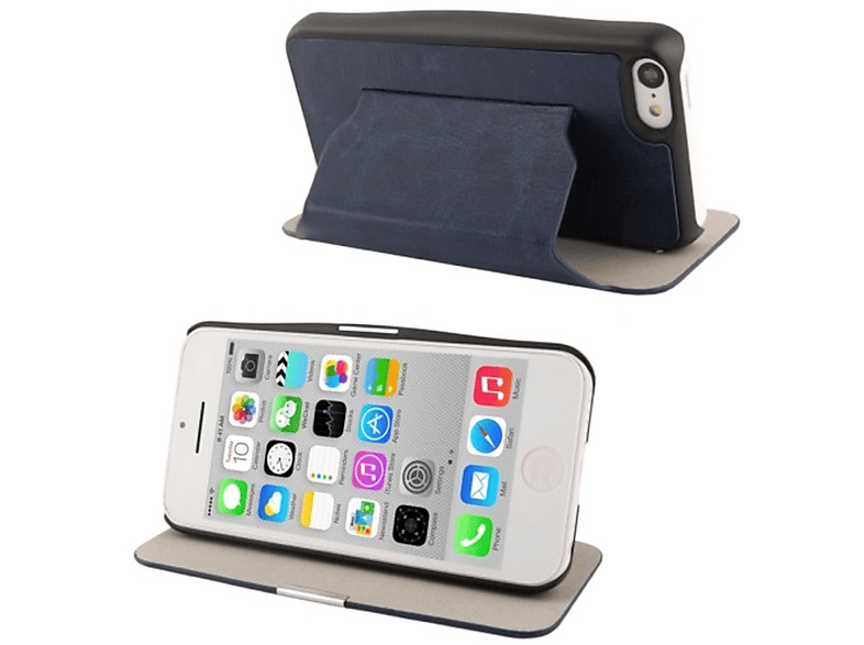 KÖNIG DESIGN Handyhülle, Backcover, Apple, iPhone Blau 5c
