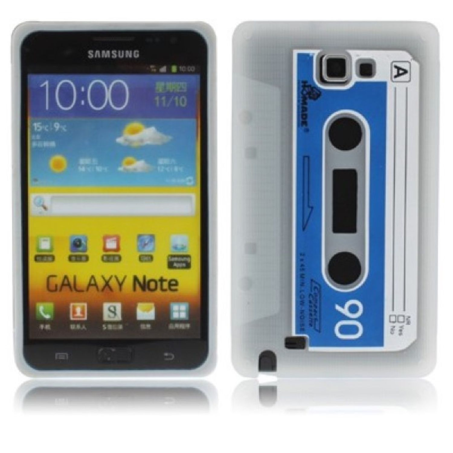 Samsung, Schutzhülle, Galaxy N7000, Transparent Backcover, KÖNIG DESIGN