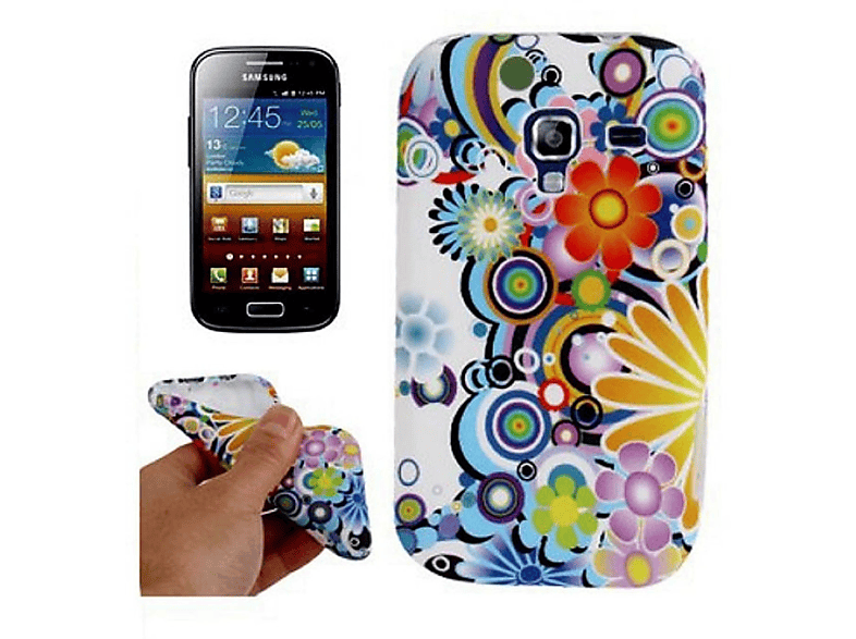 Schutzhülle, Samsung, DESIGN Backcover, i8160, Galaxy Ace KÖNIG Mehrfarbig 2