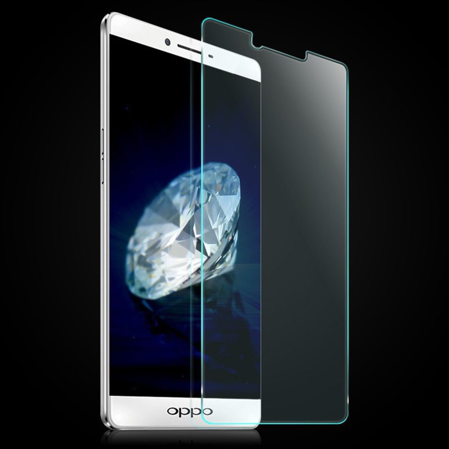 KÖNIG DESIGN 2er Pack Displayschutz Oppo R7 Plus) Schutzfolie(für