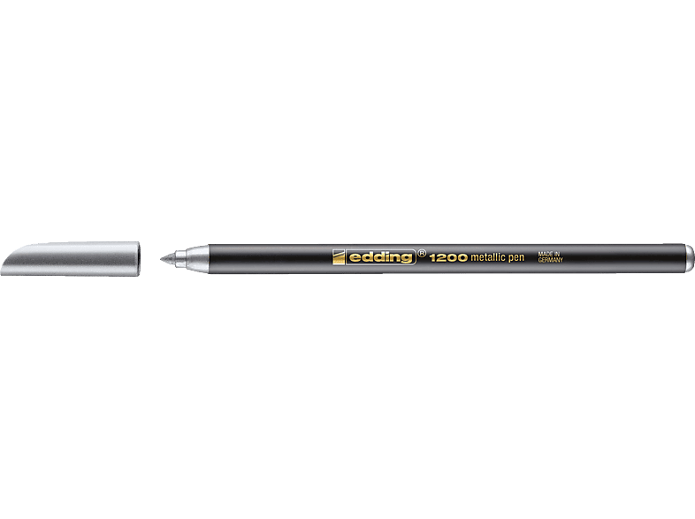 Fasermaler, 1200 Fasermaler colourpen EDDING 1-3mm silber metallic metallic