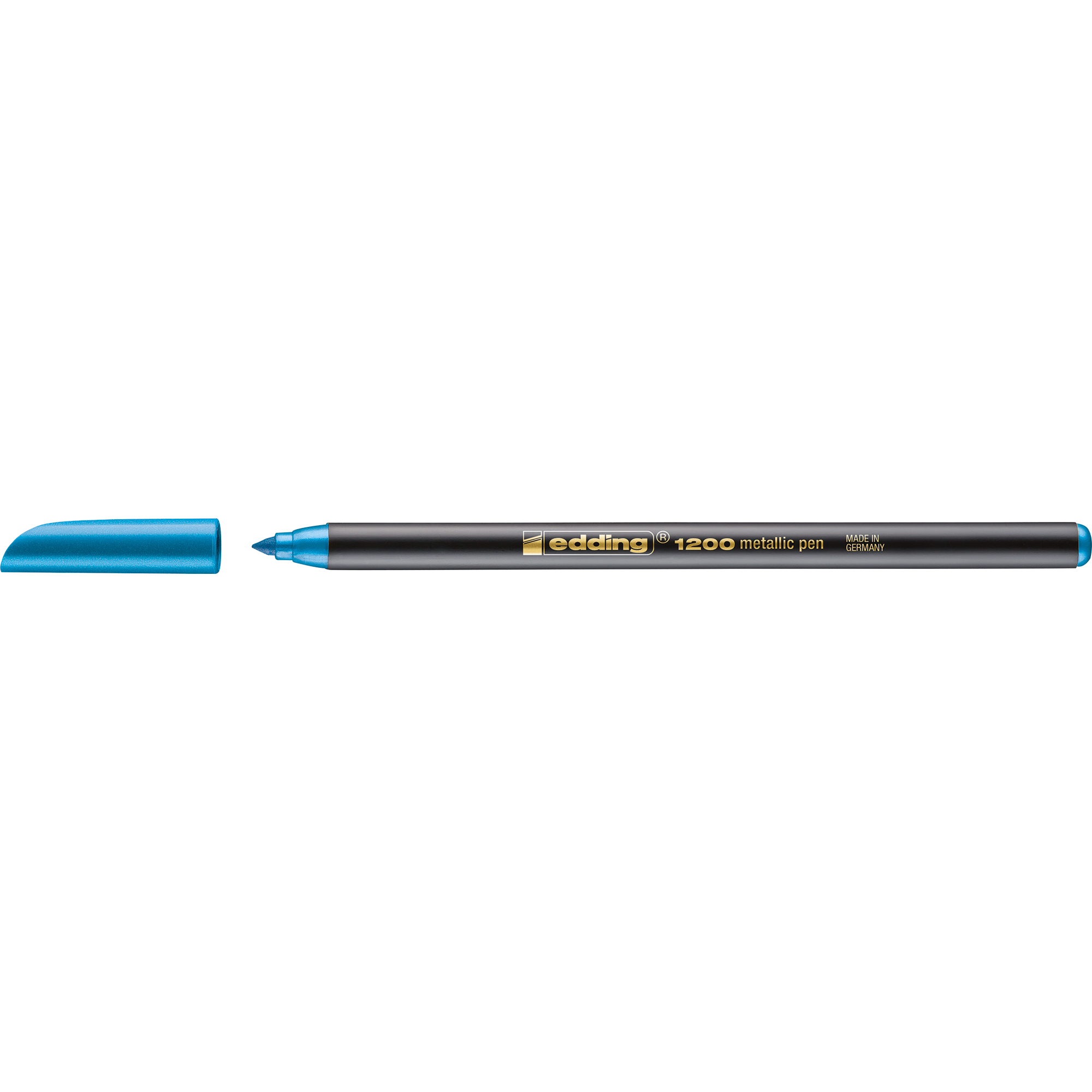 EDDING metallic Fasermaler, colourpen 1-3mm Fasermaler metallic blau 1200