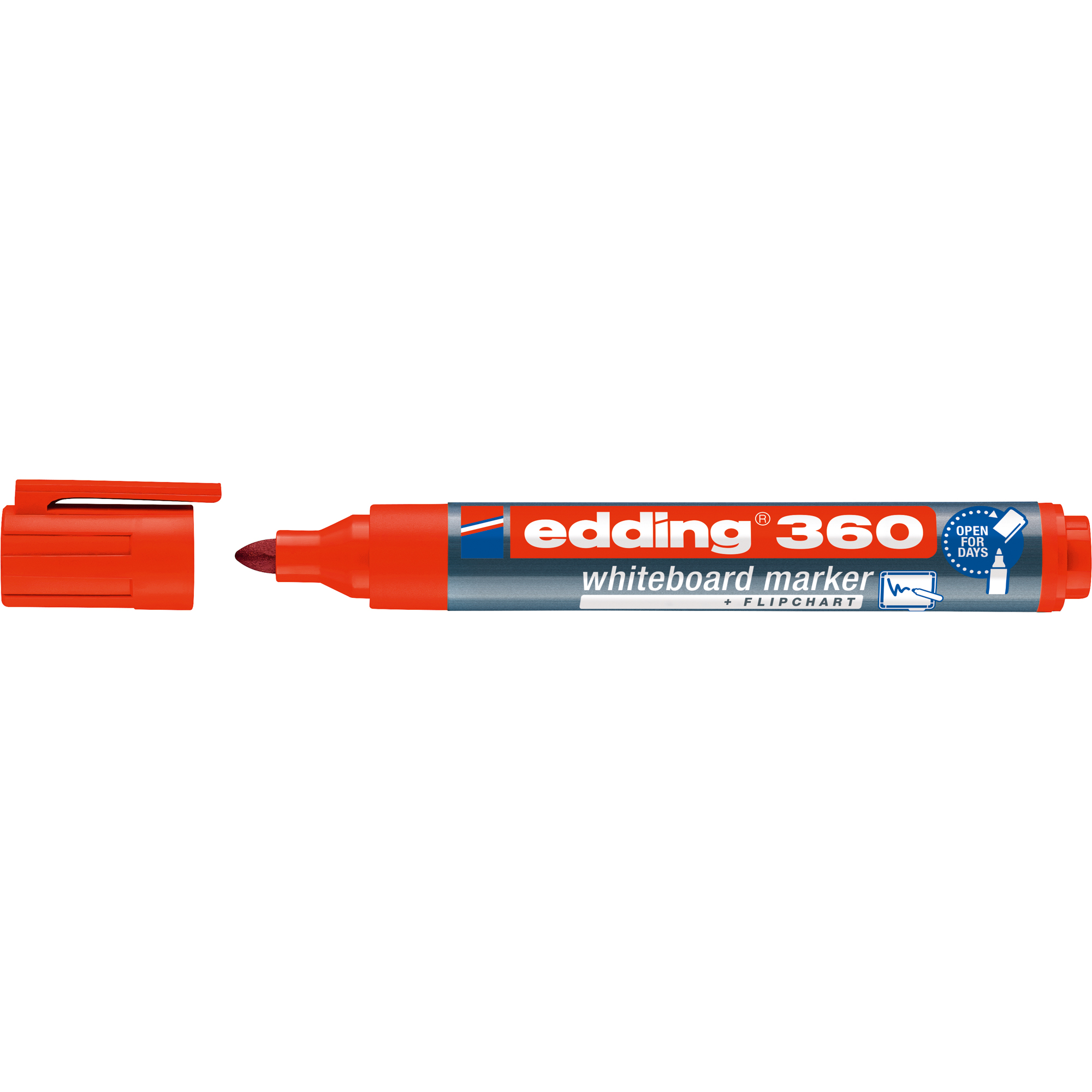 EDDING Boardmarker 360 nachfüllbar 1,5-3mm Rundspitze rot Whiteboardmarker