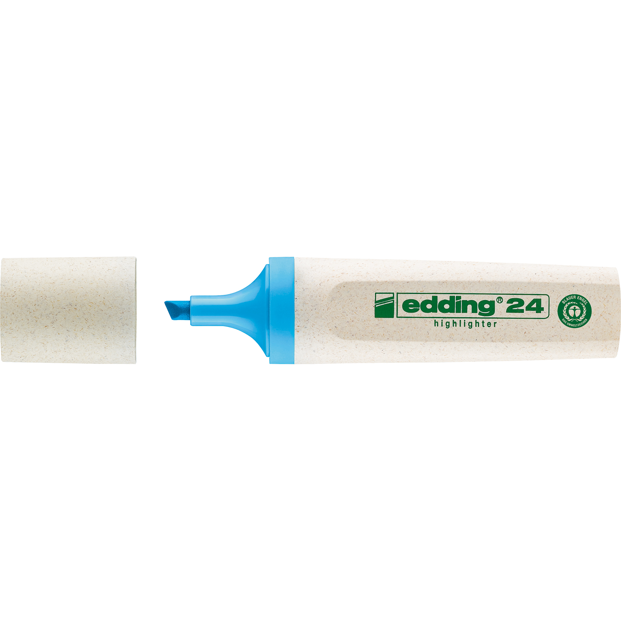 EDDING 2-5mm Highlighter Textmarker, EcoLine Textmarker 24 hellblau