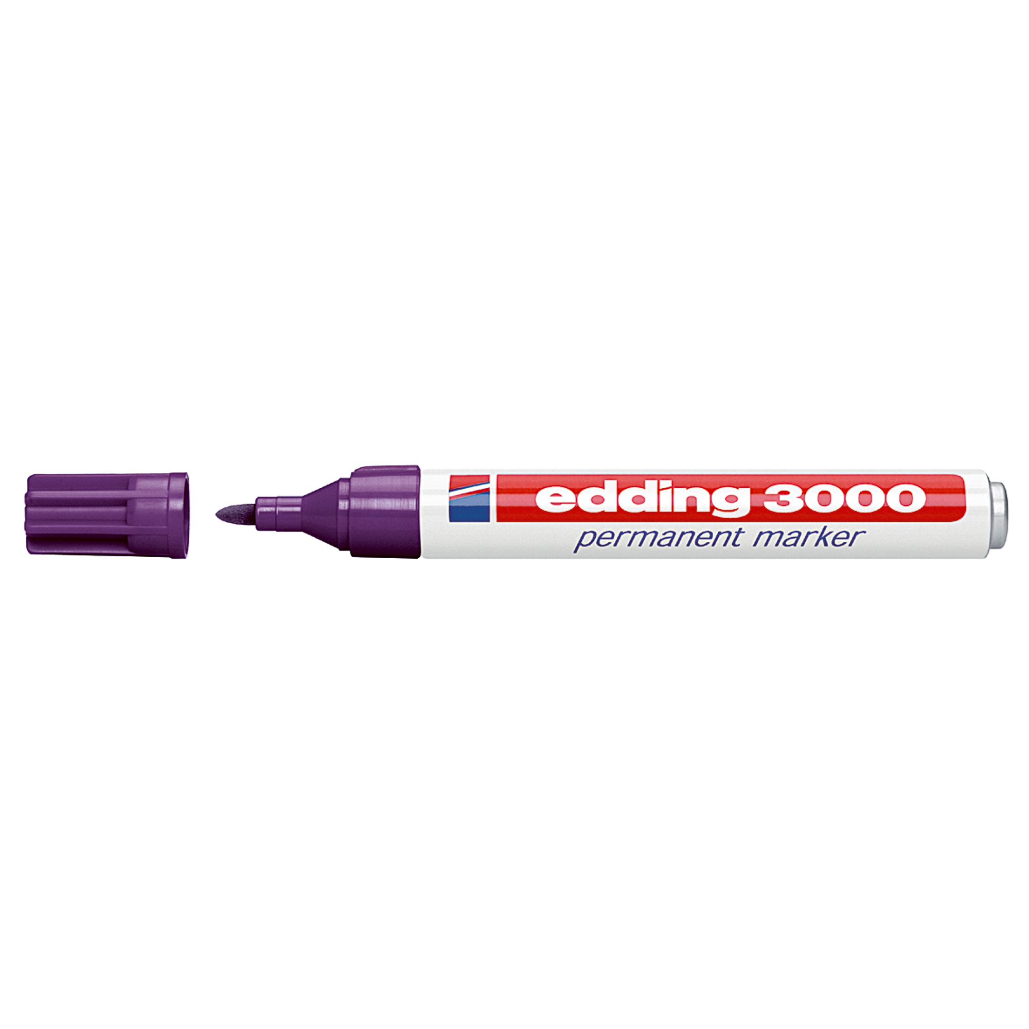 3000 Rundspitze 1,5-3mm violett EDDING Permanentmarker, Permanentmarker